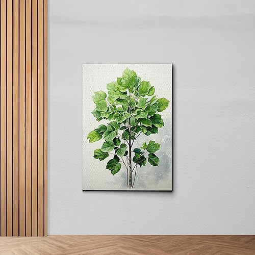 Miniatura 6 de Printable tropical green leaves art, Botanical greenery gallery wall art prints, Modern nature wall art, abstract landscape, colorful greenery,