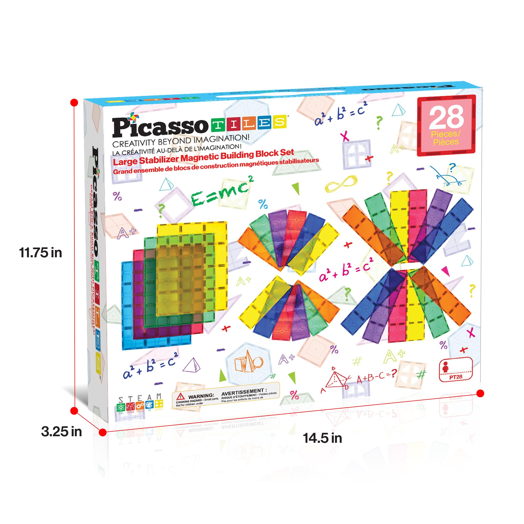 Base estabilizadora para bloques de construcción, Jumbo XL, kit de base de placa magnética y bloques magnéticos de construcción, bloques magnéticos apilables, educación STEM 8