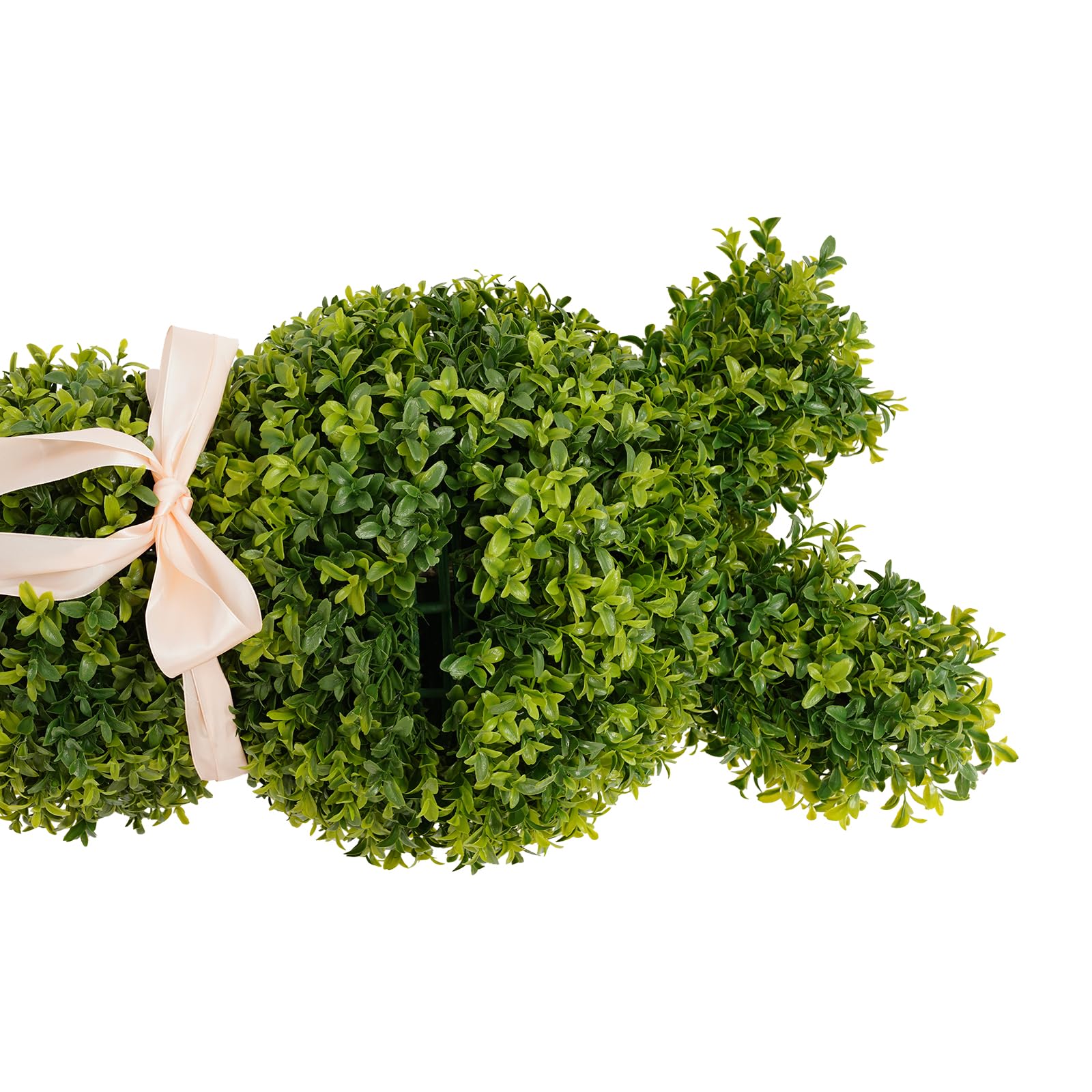 Bunny Topiary, 2 pezzi da 90 cm, bosso artificiale, coniglietto da giardino, conigli pasquali con picchetto per esterni, decorazione da giardino