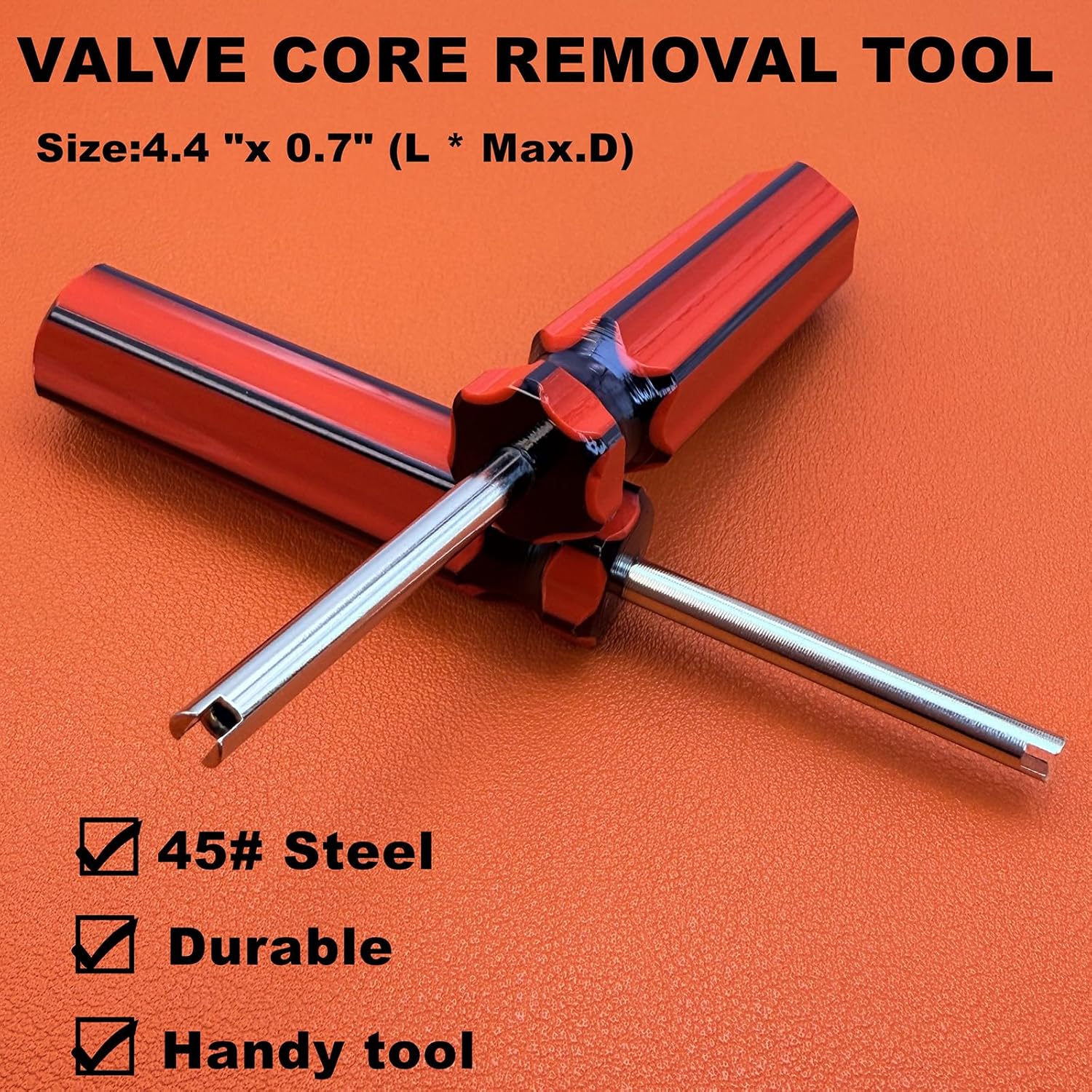 6Pcs Valve Stem Removal Tool Kit, R134 R12 A/C HVAC Air Conditioner Schrader Valve Stem Core Remover Tool