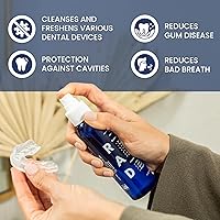 Vista 3 de RAD FRESH - Limpiador bucal natural con peróxido de hidrógeno de grado alimenticio, fácil de usar, limpiador de retenedores de fórmula sin enjuague