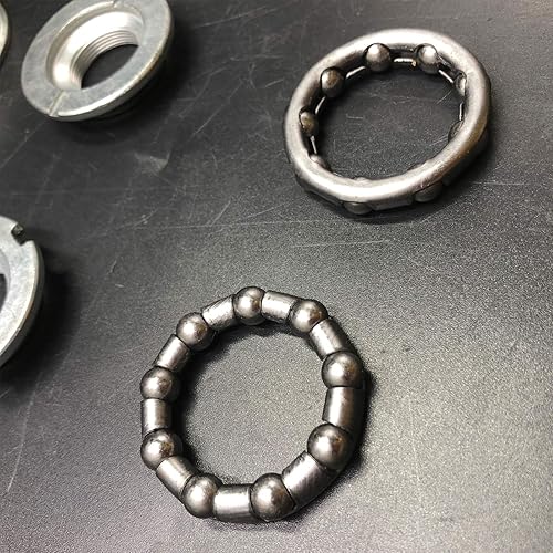 Miniatura 5 de Juego de soporte inferior de taza de 2 ", rodamientos incluidos de una sola pieza, color plateado