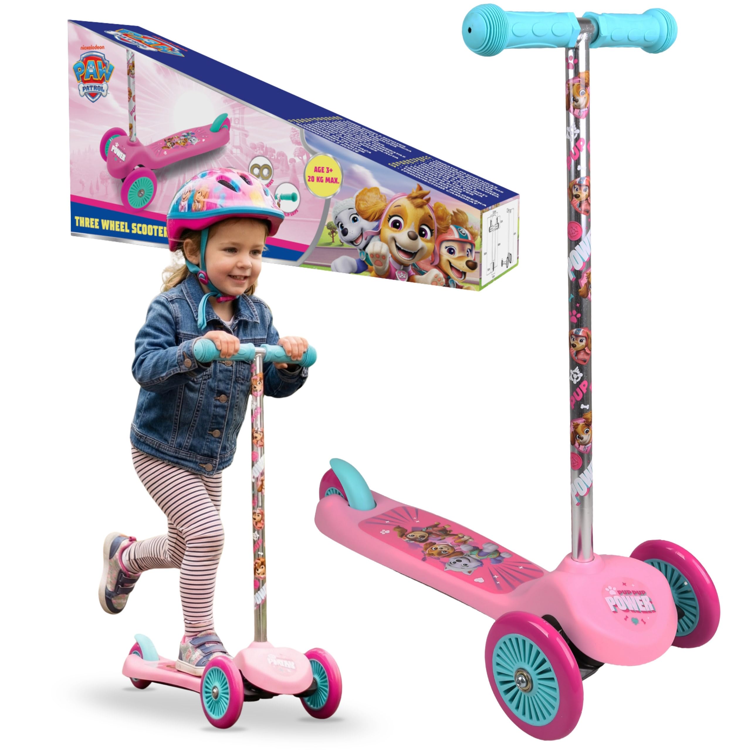 Disney Stitch Patinete de Tres Ruedas, con Equilibrio, Antideslizante, Plegable, hasta 20 kg
