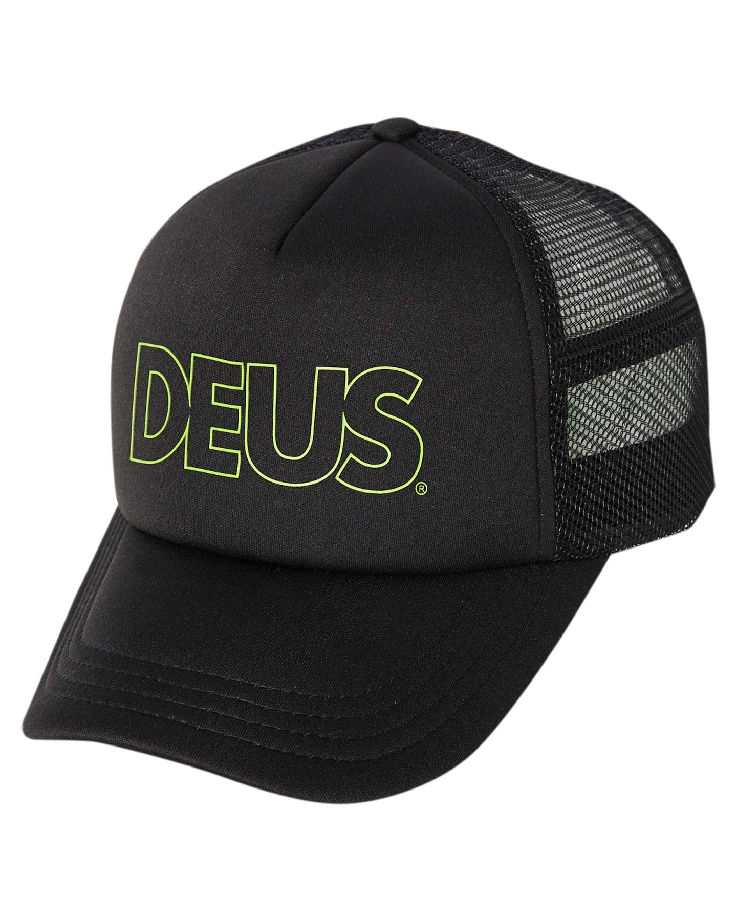 Deus Black Capper Trucker Cap - One Size Fits All