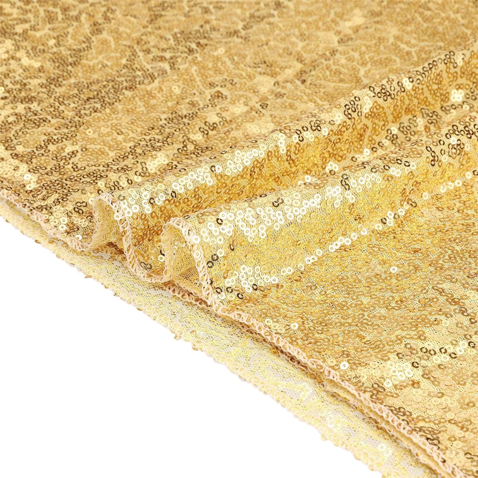 Highdi Mantel Mesa Rectangular en Tejido Lentejuelas, Mantel de Lentejuelas Protector Mesa para Bodas Fiestas Hotel Banquete Cumpleaños y Restaurante (Morado,229x335cm)