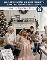 Vista 3 de Sábanas 100% de Algodón Egipcio Tamaño Queen - Naturalmente Refrescantes y Transpirables, Juego de Sábanas Queen de 4 Piezas con Tejido de Satén