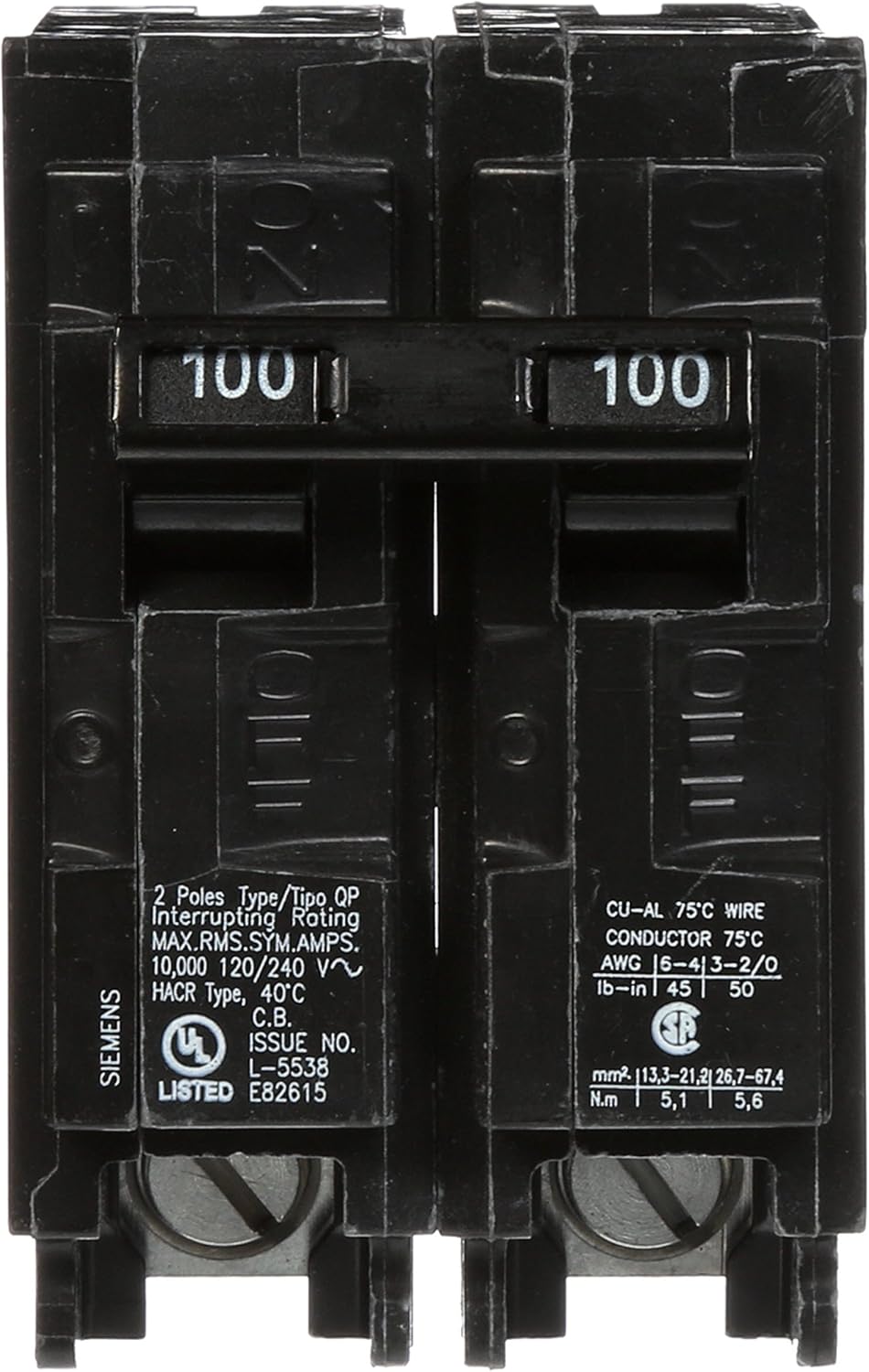 Review Discount Q2100 100-Amp Double Pole Type QP Circuit Breaker Super Cheap 🛒 Q2100 100-Amp Double Pole Type QP Circuit Breaker