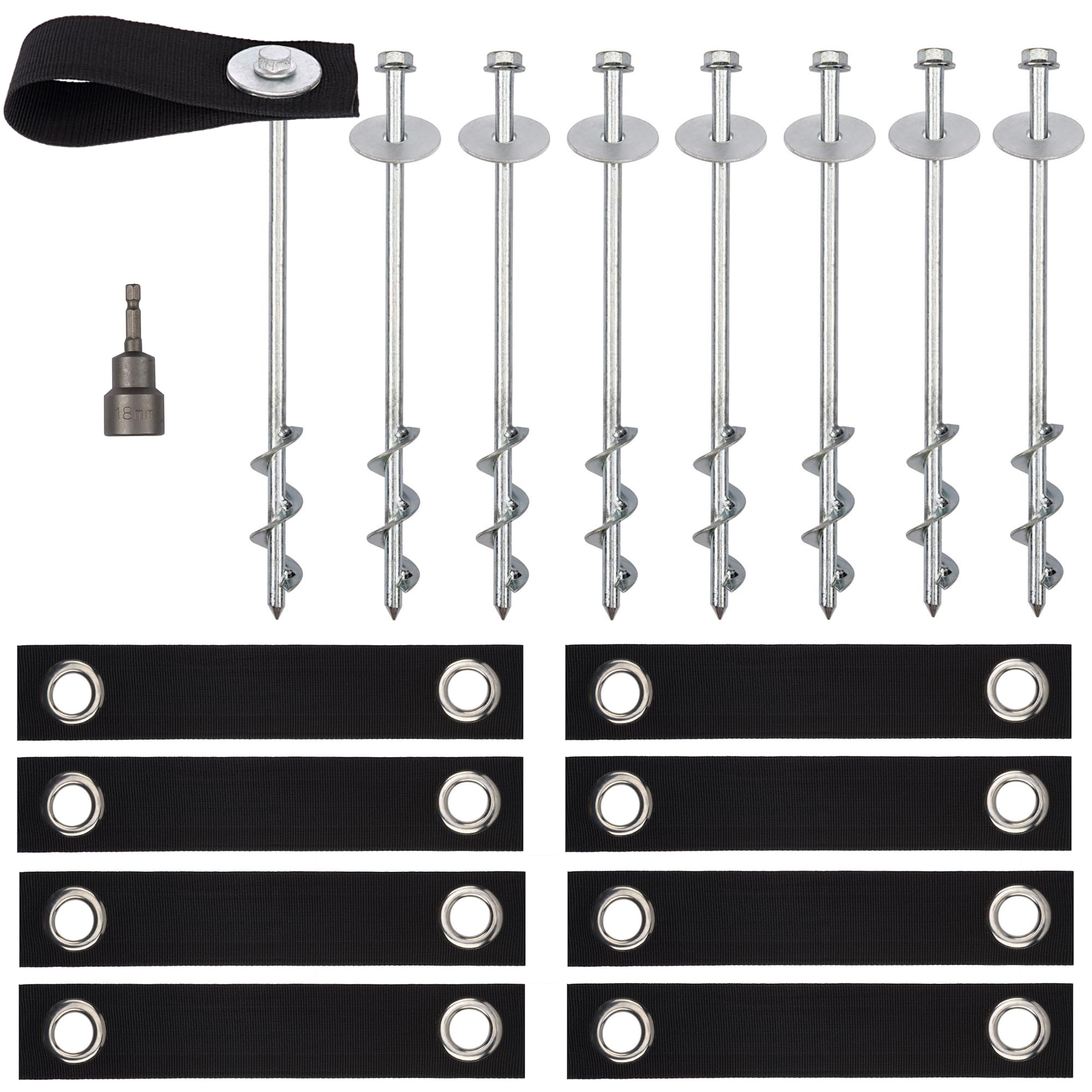 MightyPhine Trampoline Anchors