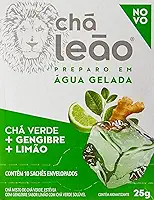 Leão Chá Gelado Chá Verde Gengibre E Limão 10 Sachês