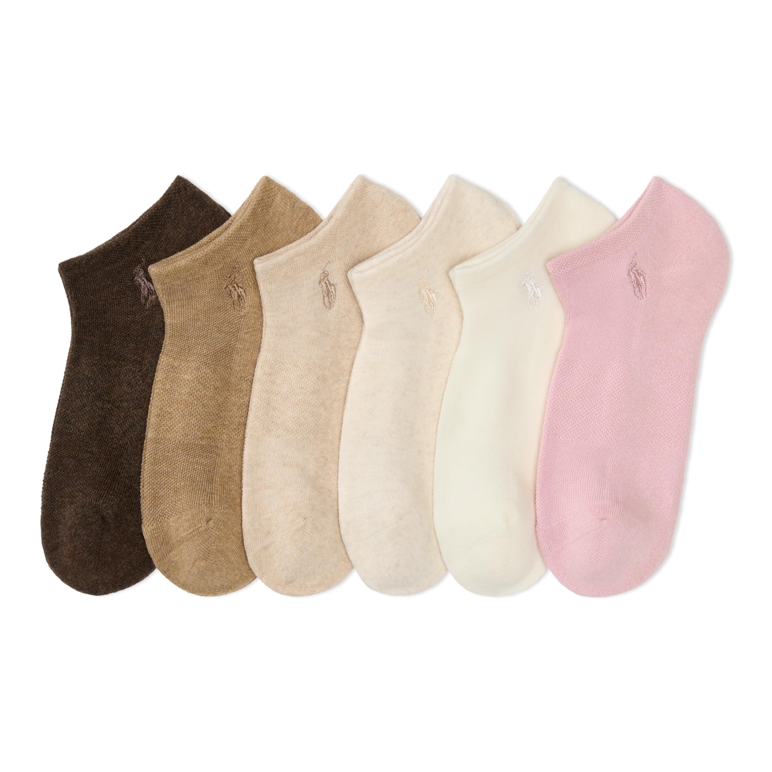 POLO RALPH LAUREN Womens Performance Cotton Low Cut Socks 6-Pack