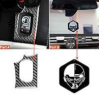 Vista 6 de RRX Interruptor de encendido electrónico, panel de interruptor de arranque de automóvil, calcomanía de botón de arranque del motor, cubierta