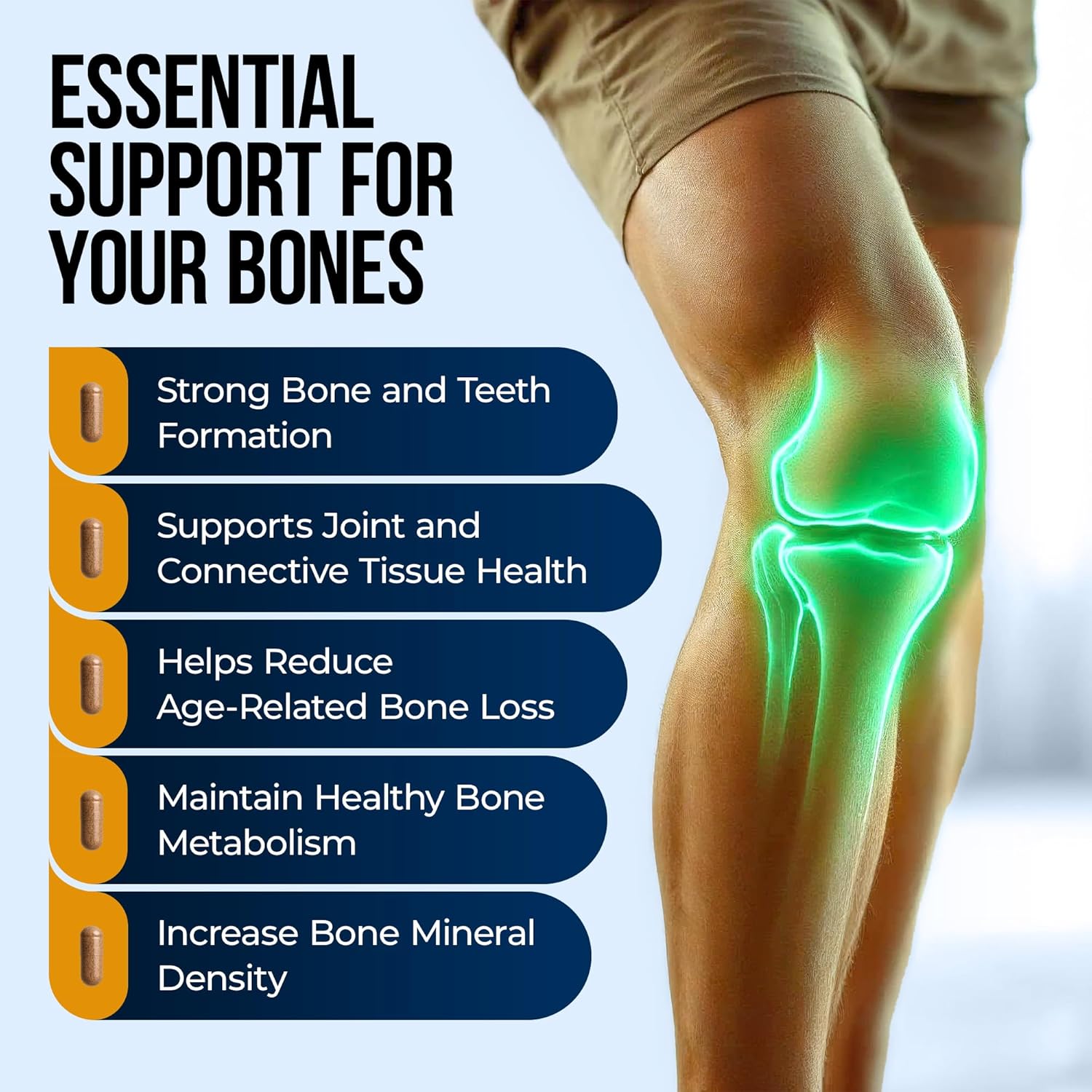 Nature's Nectar Bone & Joint Supplements for Men & Women – Supports Bone Health, Strength & Growth with Calcium, Vitamin D, Magnesium & Strontium – Bone Builder Formula for... 7 Nature's Nectar Bone & Joint Supplements for Men & Women – Supports Bone Health, Strength & Growth with Calcium, Vitamin D, Magnesium & Strontium – Bone Builder Formula for... - Image 5