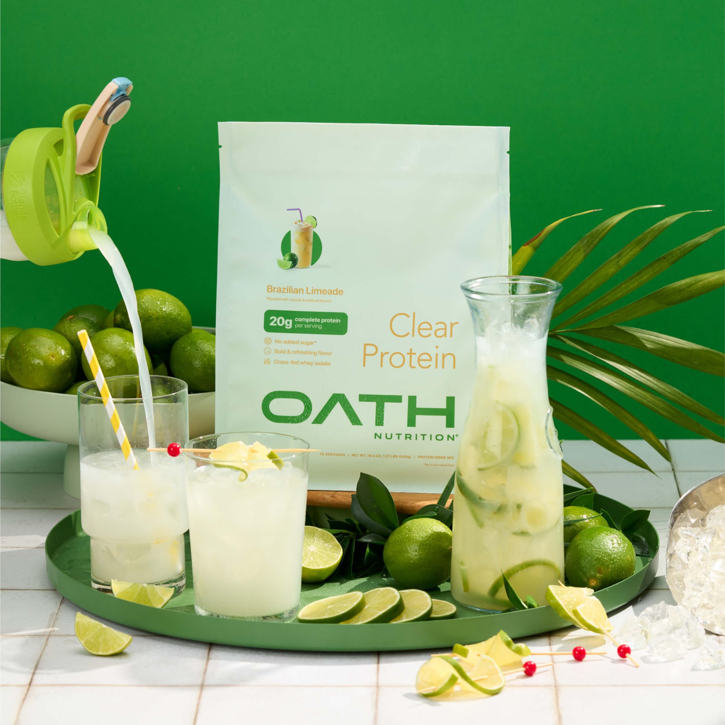 Oath Nutrition Clear Whey Isolate Protein Powder, Brazilian Limeade, 20g Complete Protein per Serving, No Added Sugar, Grass-Fed, 18 Servings — Amazon image 5
