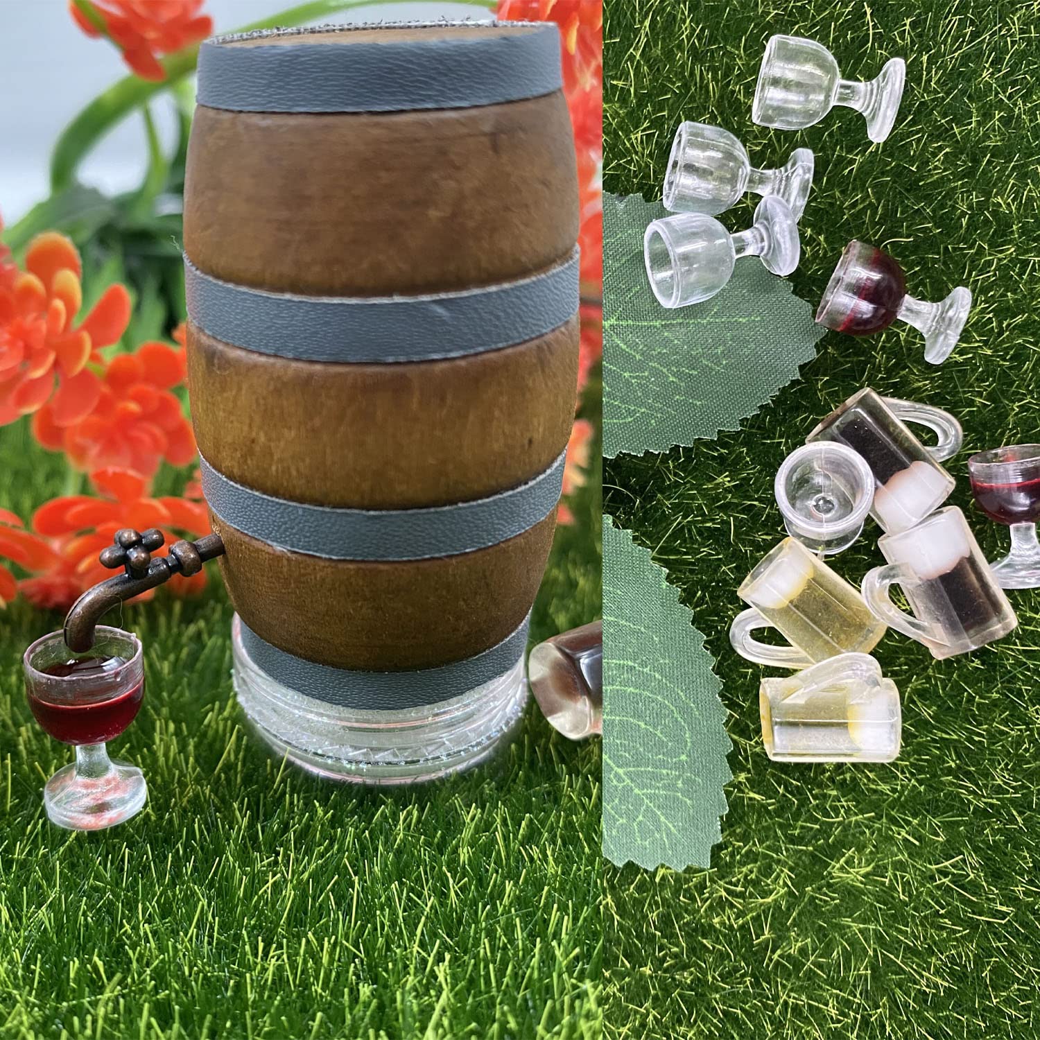 Bouteilles De Vin Miniatures Pour Maison De Poupée - Lot De 20 Bouteilles Colorées échelle 1:12