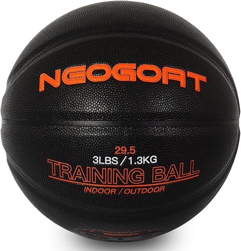 Miniatura 11 de 3LBS/2.2LBS 29.5"/28.5" Weighted Heavy Basketball Training Equipment for in& Outdoor Improving Handling Dribbling, Passing&Rebounding Skills