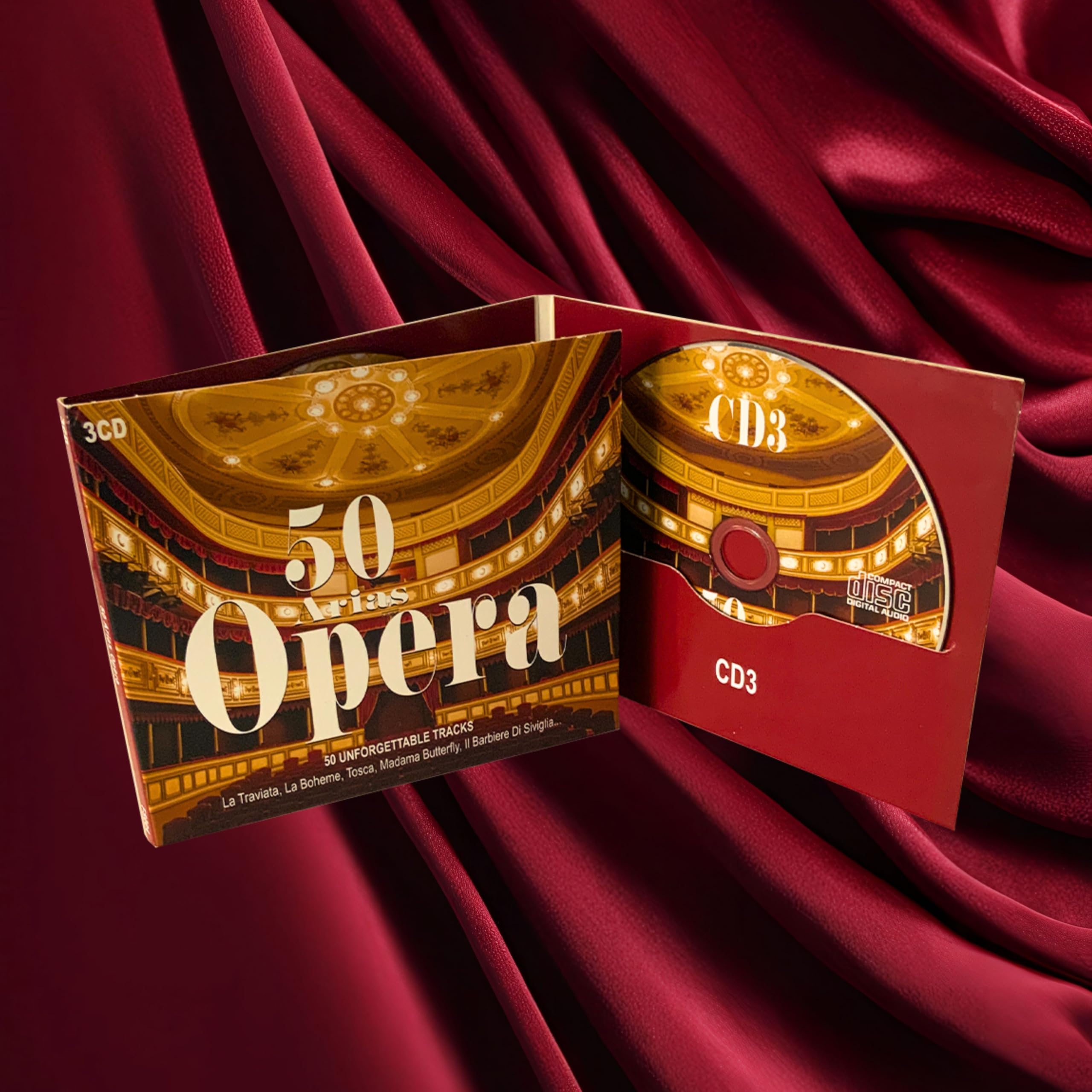 50 Arias Opera, Maria Callas, Pavarotti, Traviata, Il Barbiere Di Siviglia, Tosca, Carmen, Teatro, Música de ópera, Música clásica
