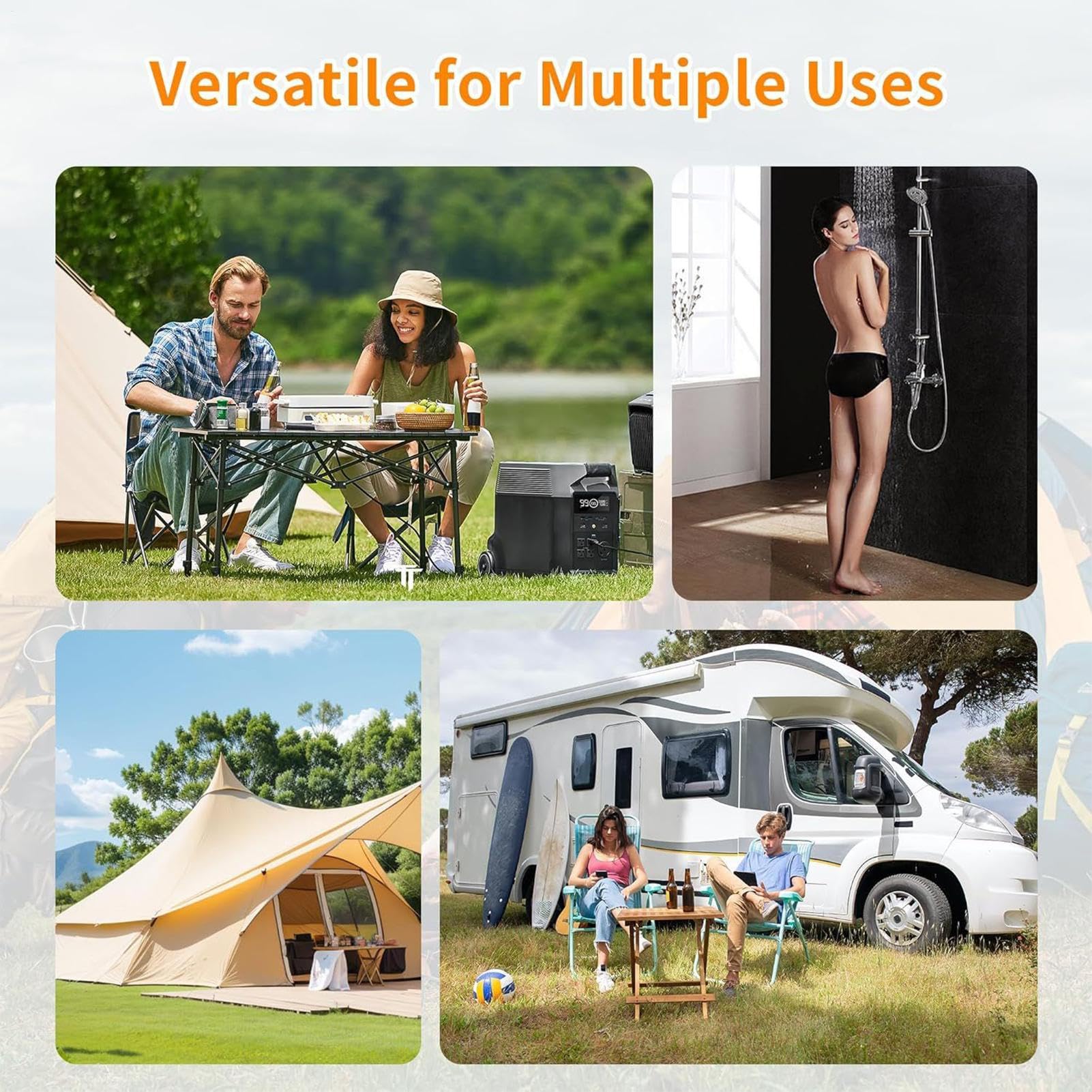 Base Per Doccia Con Tettuccio, Struttura Base Per Vasca Doccia Esterna, Fondo Impermeabile Multifunzione per da Bagno Animali e