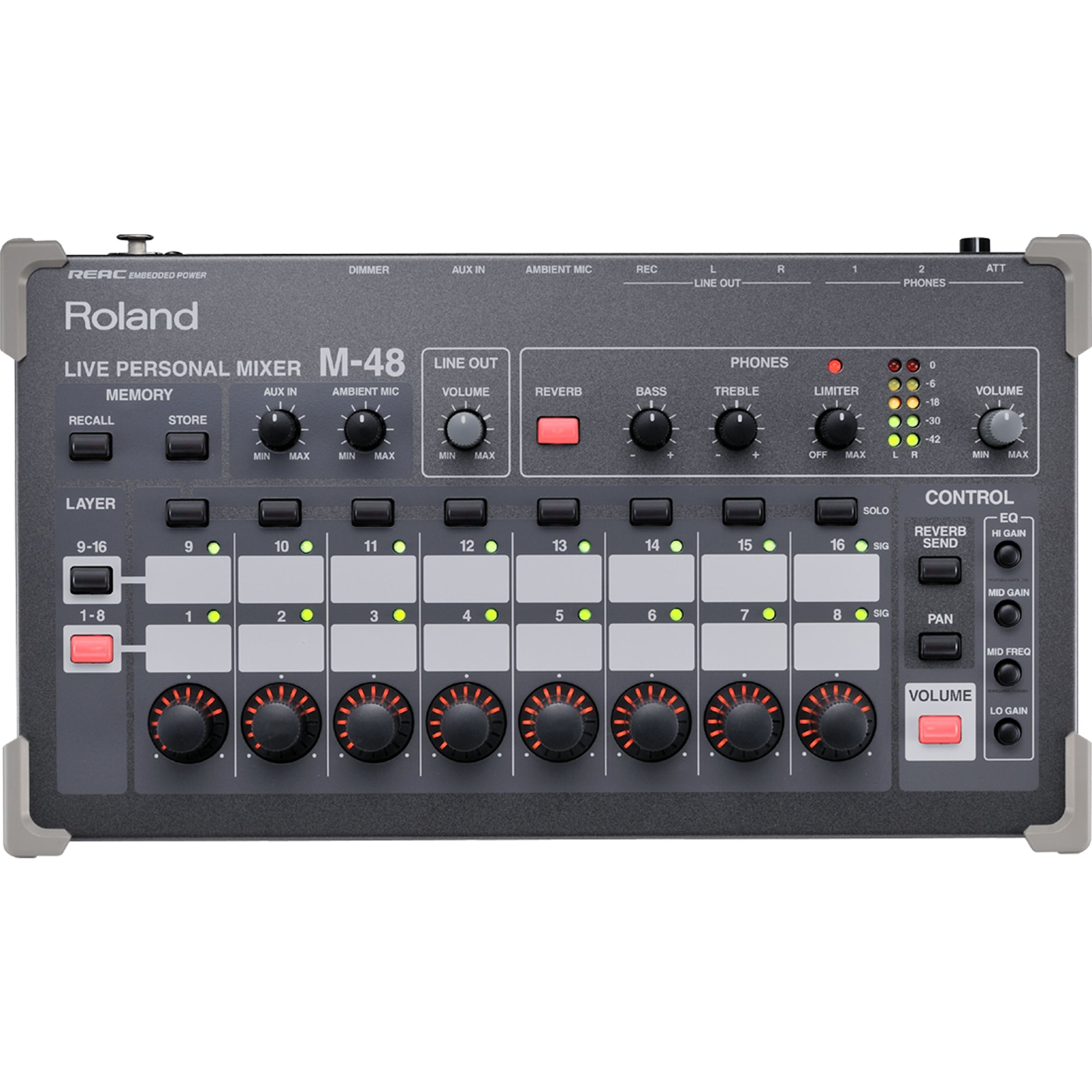 Amazon | ROLAND M-48 ライブパーソナルミキサー | ミキサー | 楽器 