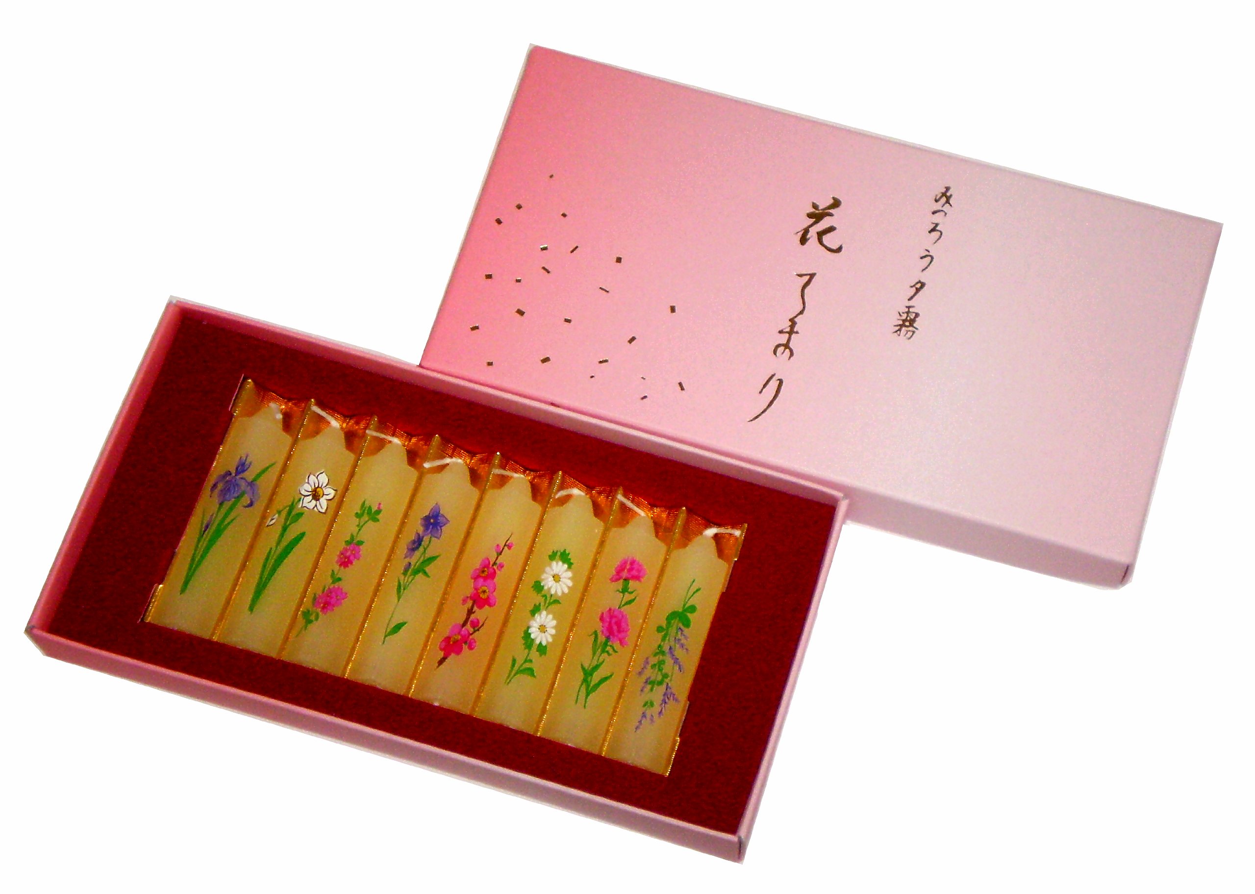 Amazon.co.jp: 鳥居のローソク 蜜蝋 夕霧 花てまり #100385 : ホーム