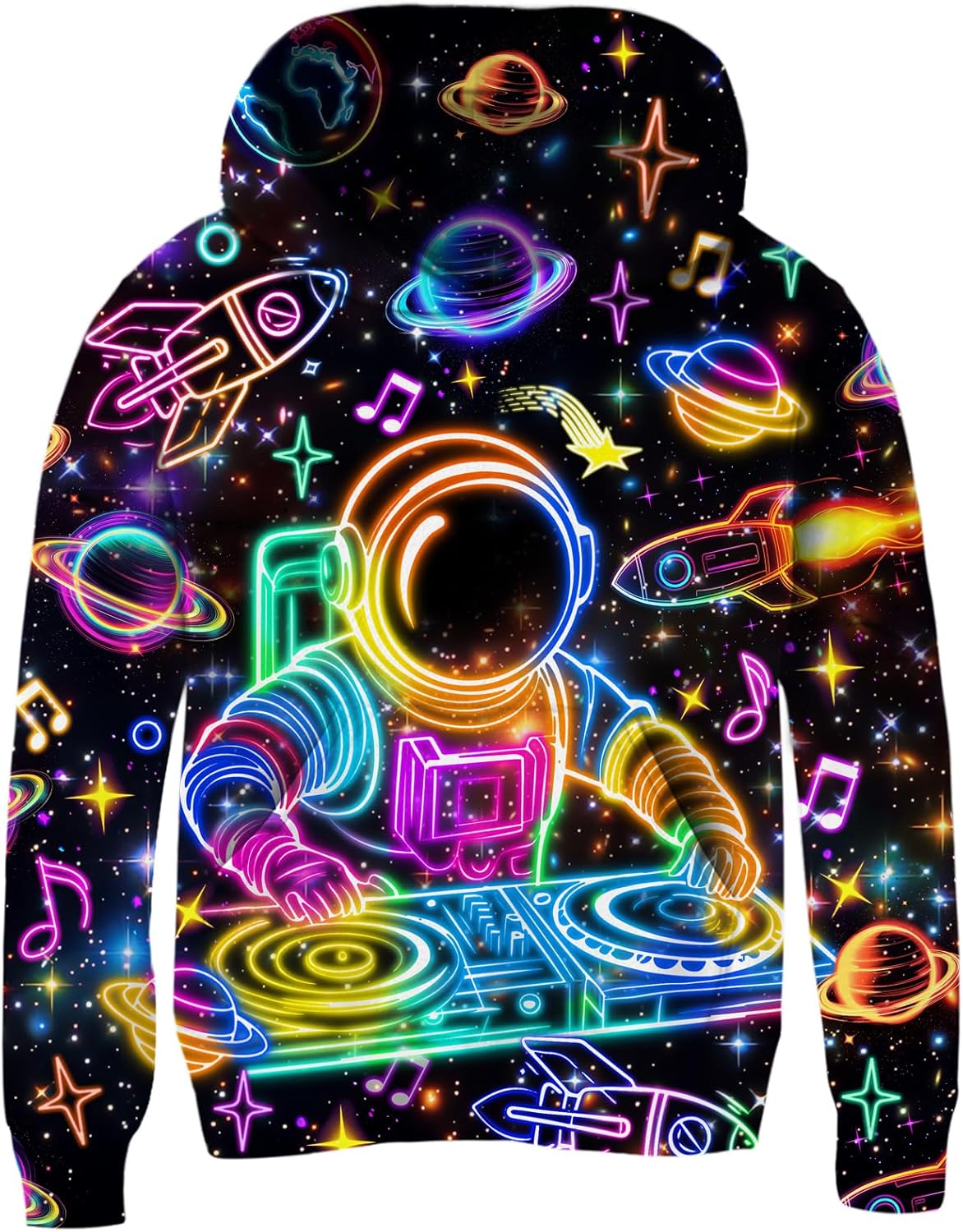 uideazone Hoodies for Boys Girls 3D Printed Hooded Sweatshirts Long Sleeve Pullover Hoody with Pocket 3-16Y