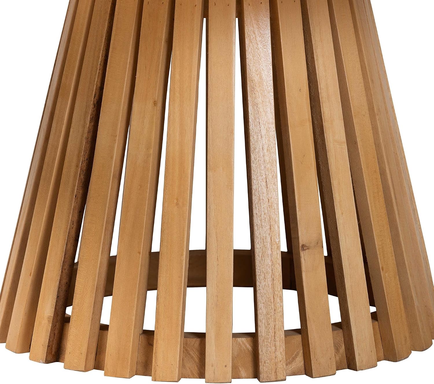 bali & pari Caribic Modern Slatted Acacia Wood Coffee Table