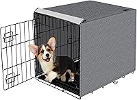 Vista 7 de Pet Prime Funda para jaula de perro para jaulas de alambre de 24 pulgadas para interiores de poliéster transpirable para mascotas, lavable a máquina