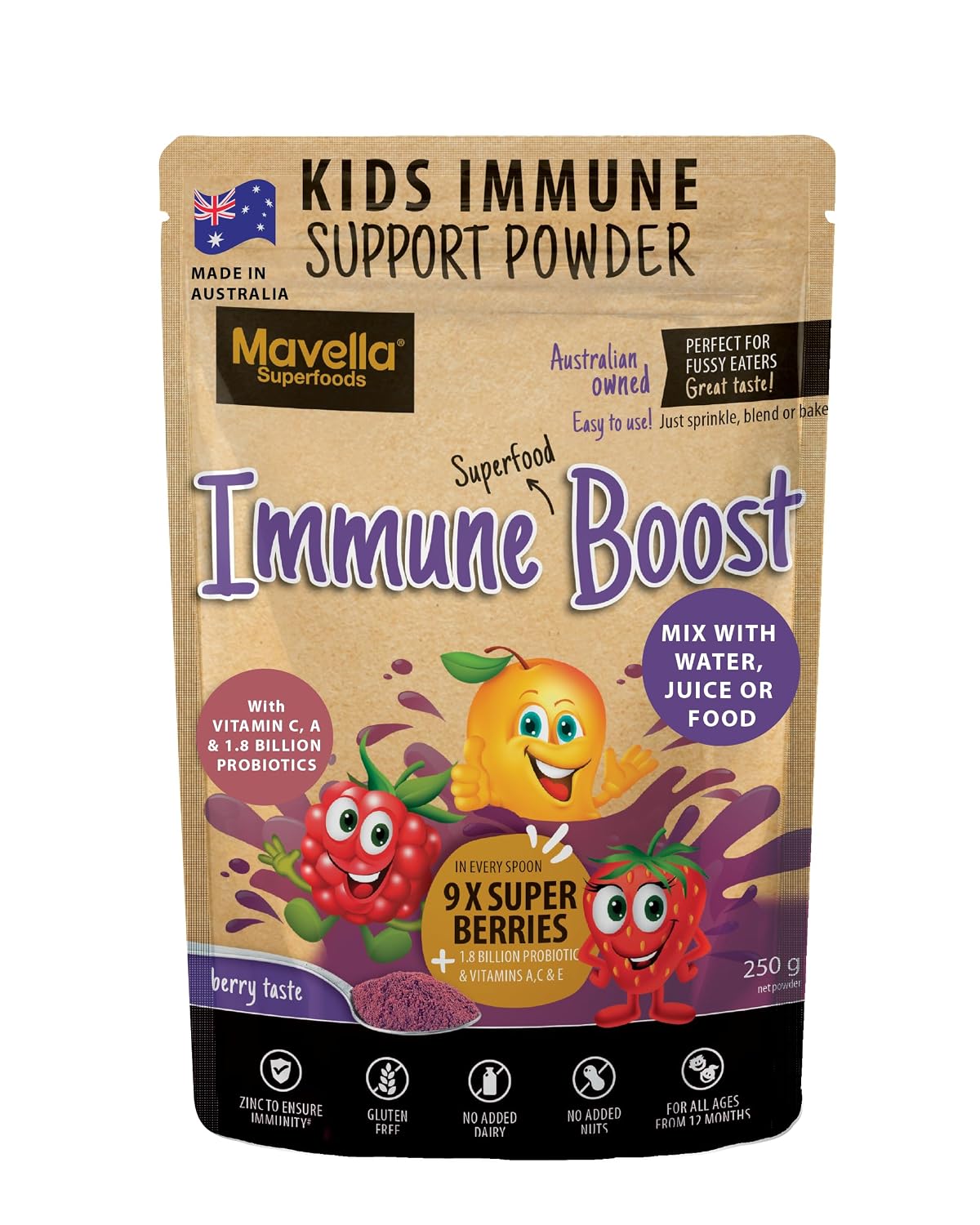 Suplemento Para Imunidade Infantil - Mavella Kids Immune Support Powder ...
