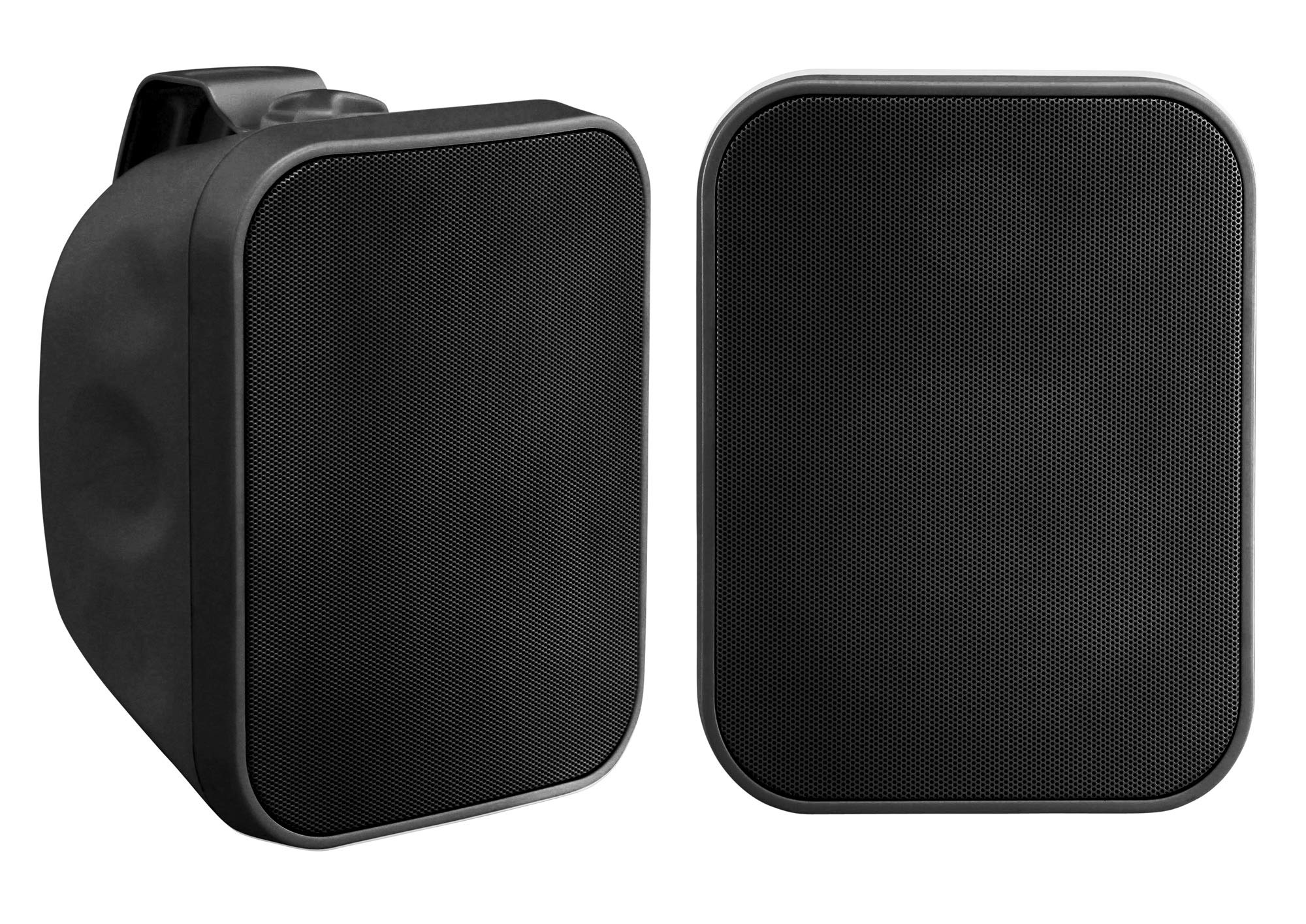 Pronomic Paar OLS-5 BK DJ PA Outdoor-Lautsprecher für Garten, Terrasse, Restaurant (2X 80 Watt, Schutzart IP56, 8 Ohm, 5,25" Woofer) schwarz