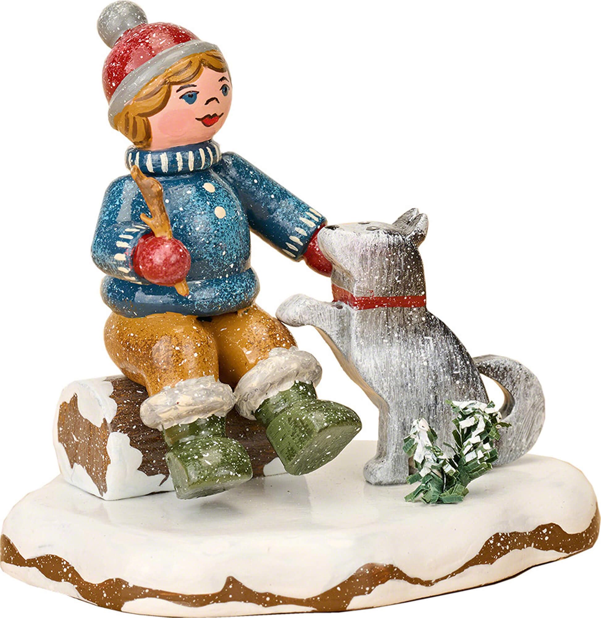 Hubrig Volkskunst GmbH Winterkinder Oscar, Mein Freund - 7 cm