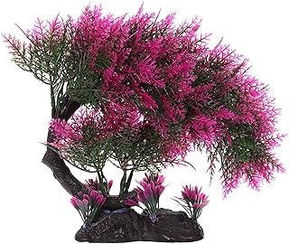 Ipetboom Aquarium Bonsai Tree Plastic Plant Artificial Rockery Plant Fish Tank Bonsai Ornament Fish Habitat Plants Fish Tank Bonsai Tree Accessories Aquarium Plants Terrarium Decoration