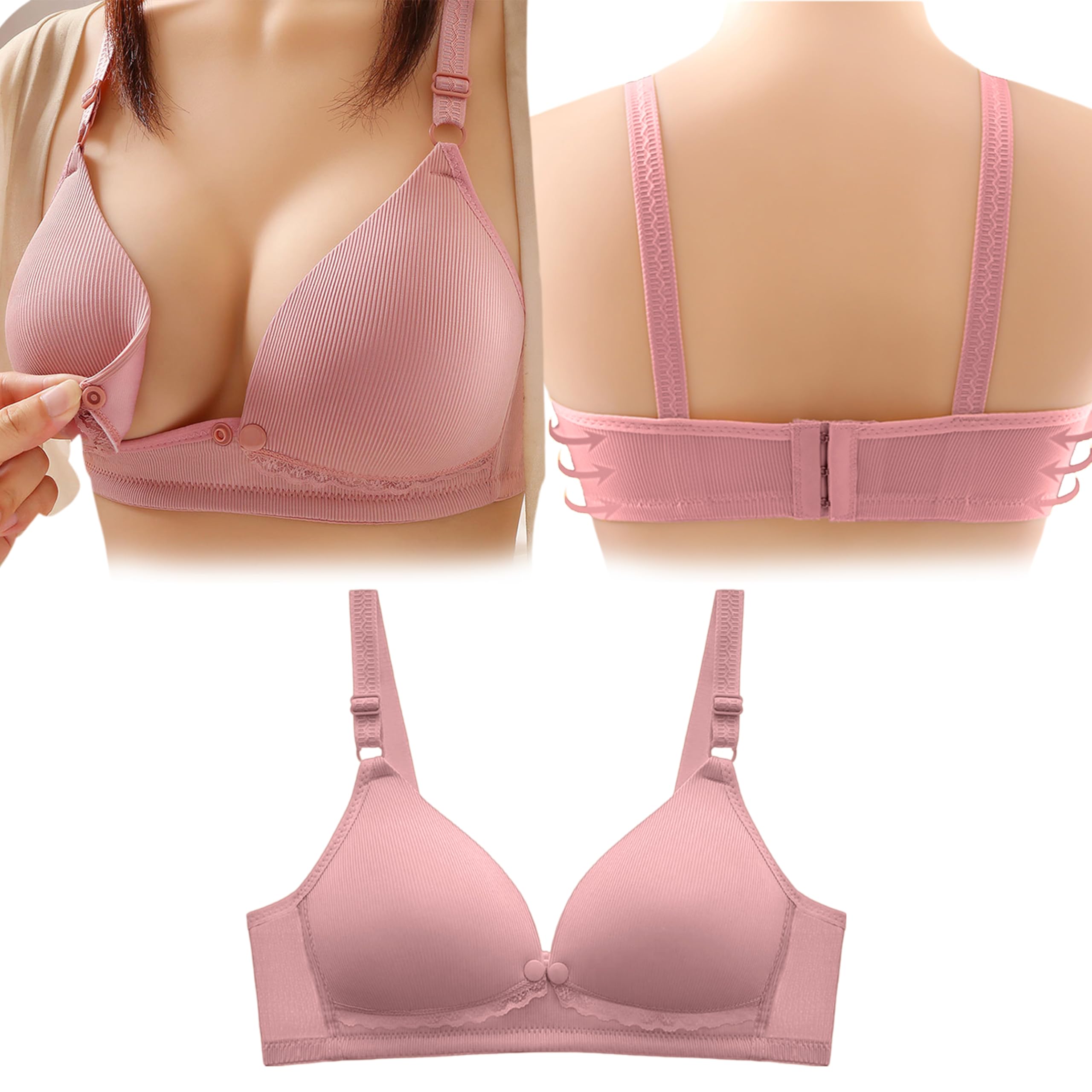 Bembika Maternity Bra Baby Feeding Bra, Stylish Nursing Bra for Mother Perfect Maternity Bras for Women Nursing and Maternity Bras -(Purple 40B)-image-42