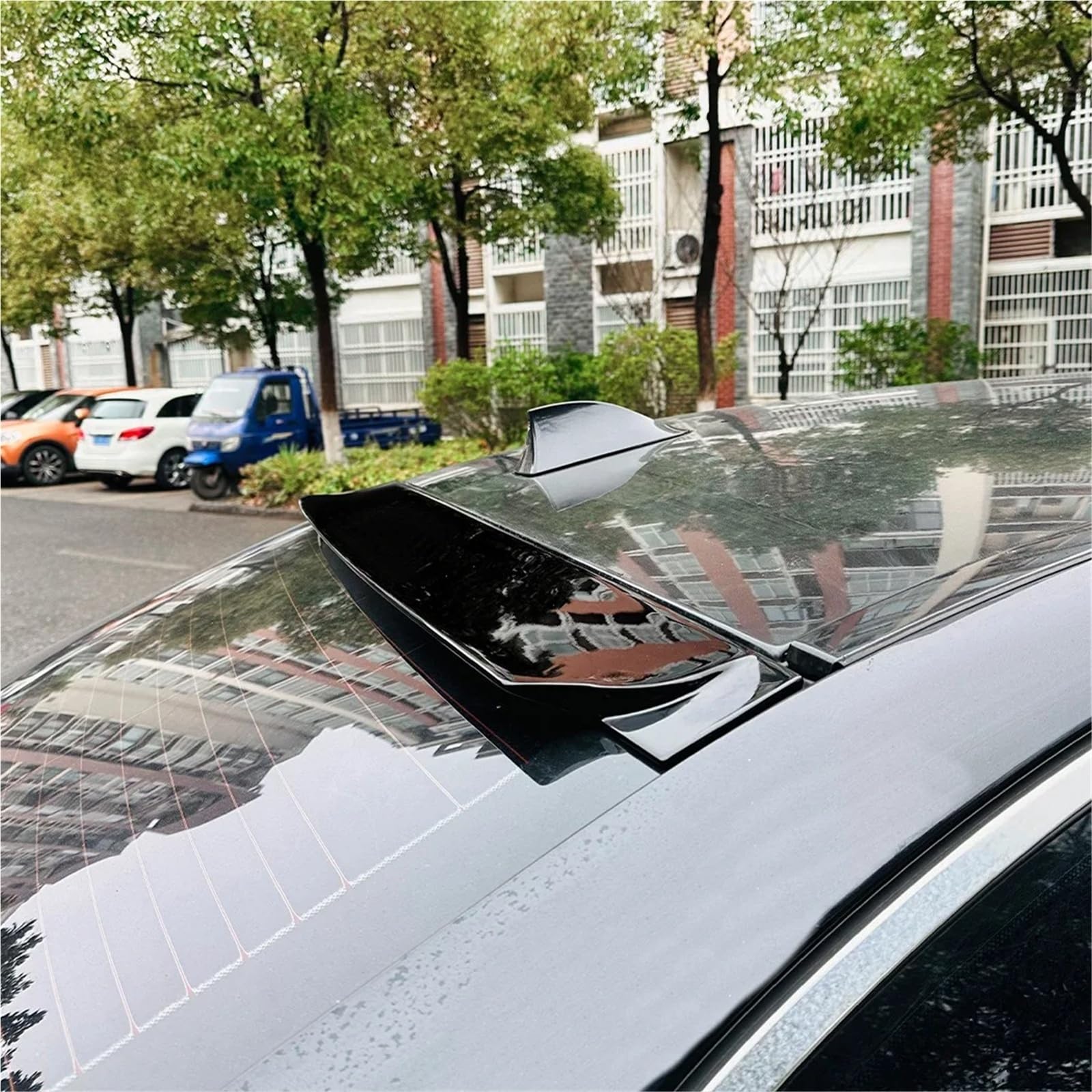 Dla B&MW Seria 5 F10 F18 520i 528i 535i 530i 525i 2010-2017 Skrzydło Na Klapie Spoiler Bagażnika Lotka Tylny Modyfikacje Samochodów Spojler Tylny Trunk Wing(Glossy Black)