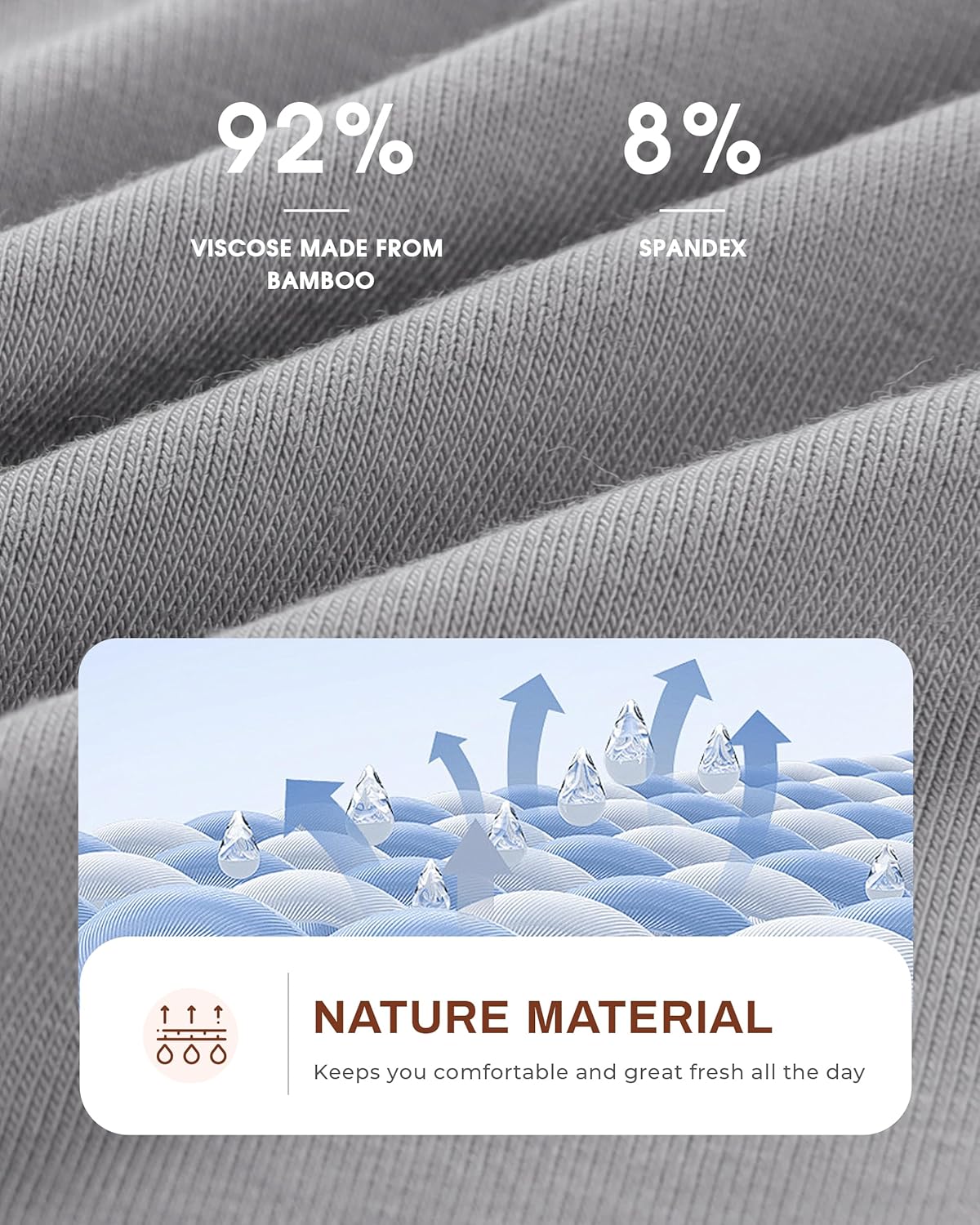 BAMBOO COOL Women's Underwear Briefs for Women Lightweight Ladies Panties Moisture-Wicking Stretchy Soft Breathable 5-pack - Image 3