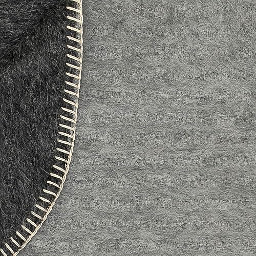 Miniatura 144 de Manta gruesa de lana de alpaca pesada para acampar al aire libre o usar en interiores Mantas suaves de lana de alpaca peruana