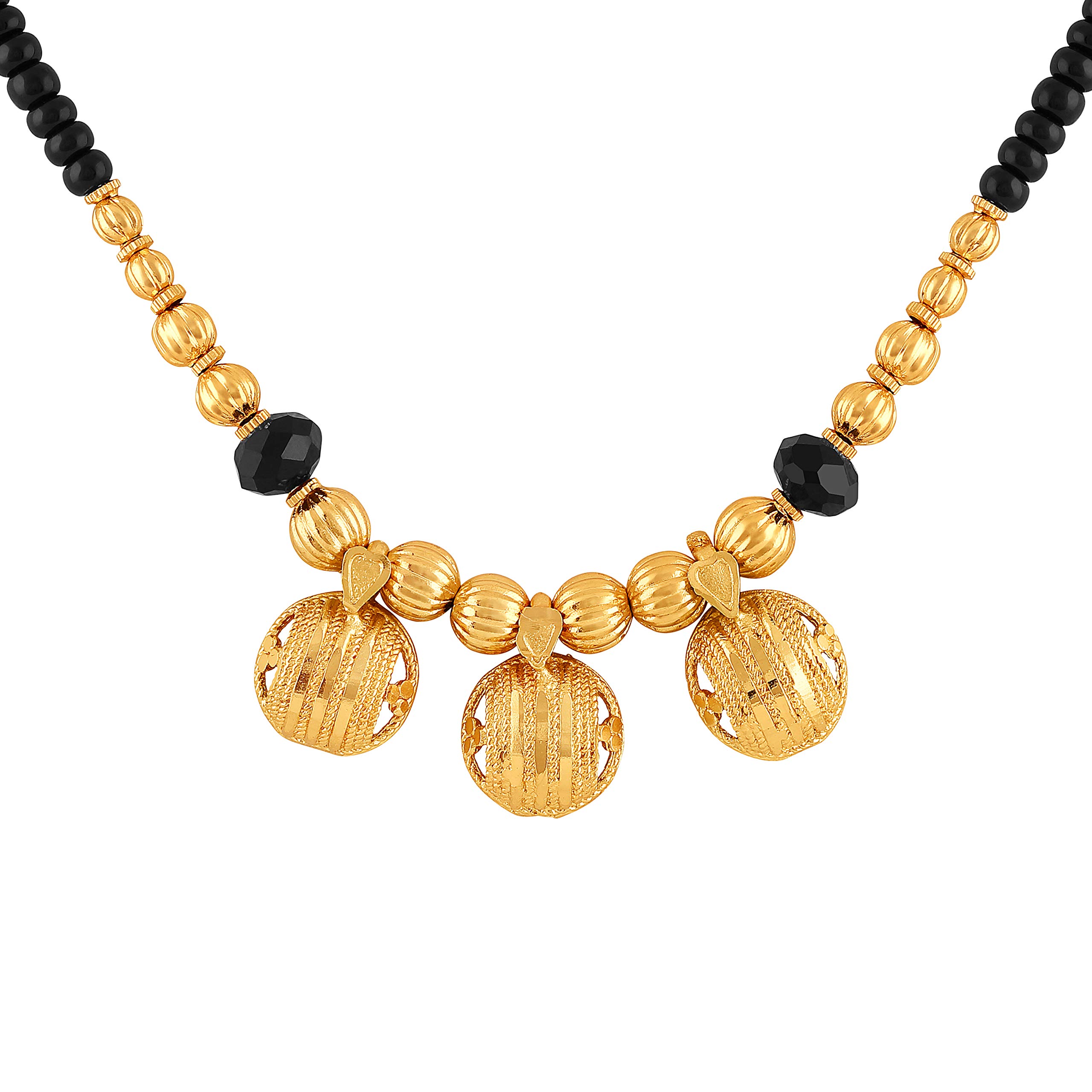 ASMITTA Traditional 3 Wati Gold Plated Princess Style Mangalsutra for Women (B07H6LCL2D) Amazon Price History, Amazon Price Tracker