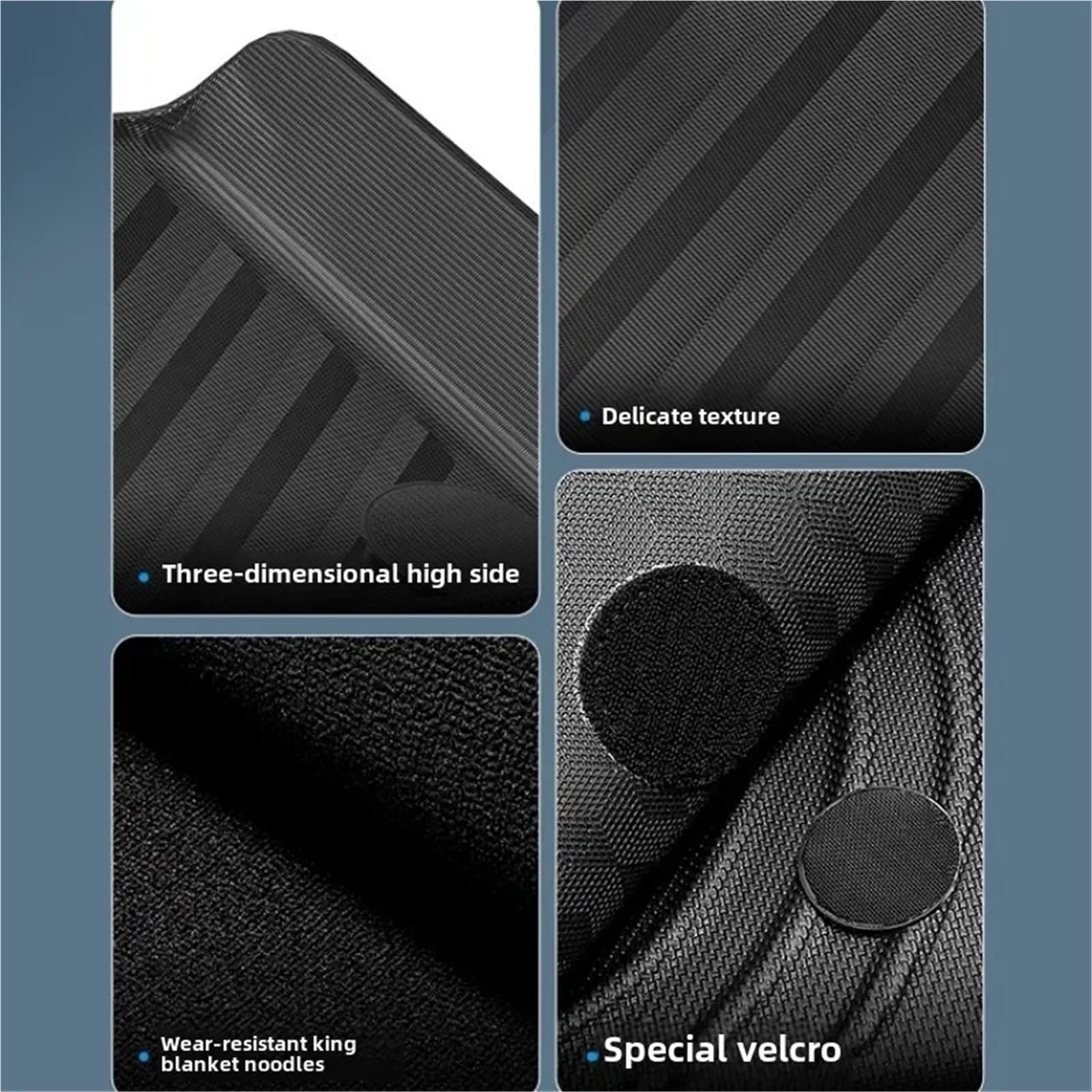 Compatible for JAECOO J7 2023-2025 Floor Mats Trunk Mats All Weather Front Rear Cargo Liner Mat Waterproof Anti-Slip — view 6