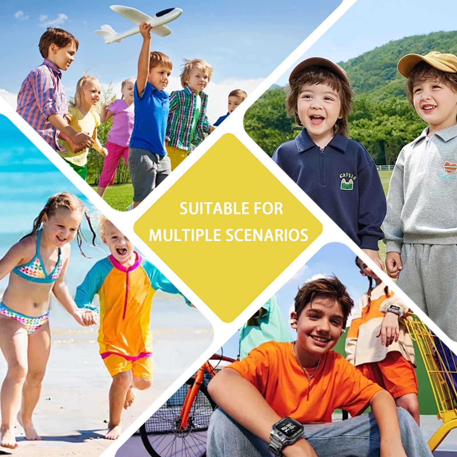 Gorra Niño Ajustable 3-8 Años para Escuela Viajes Camping Playa