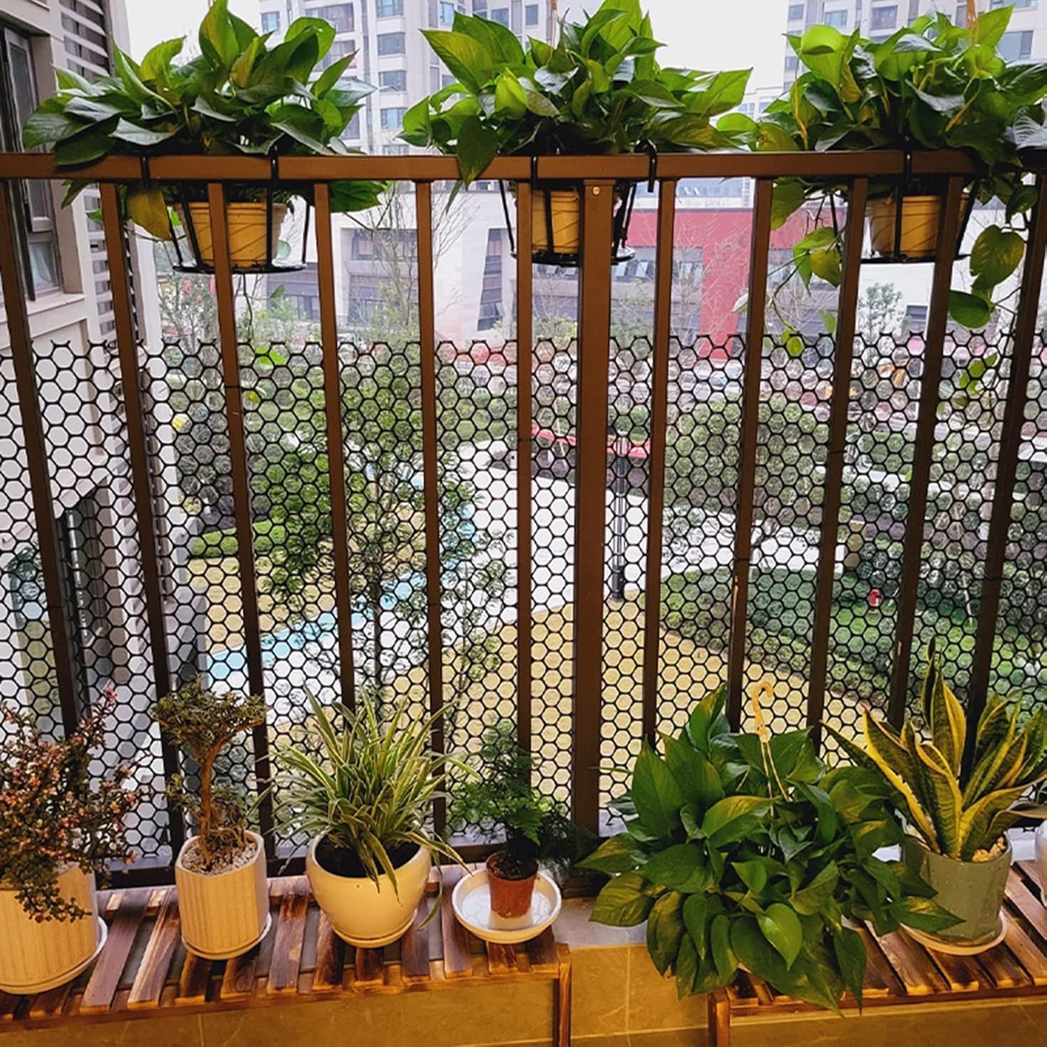 Garden Netting Poultry Fencing for Chicks Plastic Trellis Panels for Birds/Reindeer/Squirrels Vegetable Plants and Fruit Trees(0.4x5m)