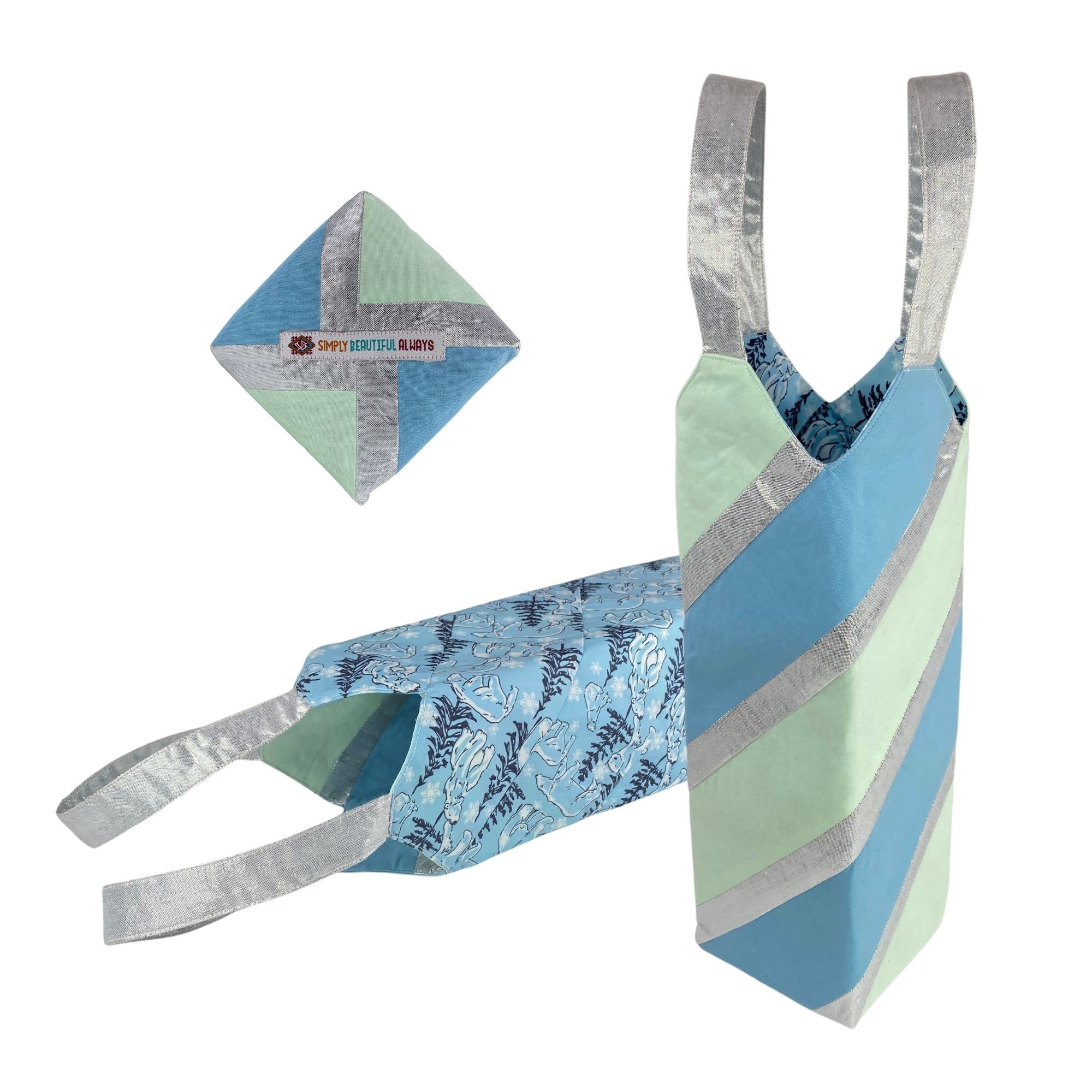 SIMPLY BEAUTIFUL ALWAYS Label Cool Festive Wine Bag | Wine Gift Bags