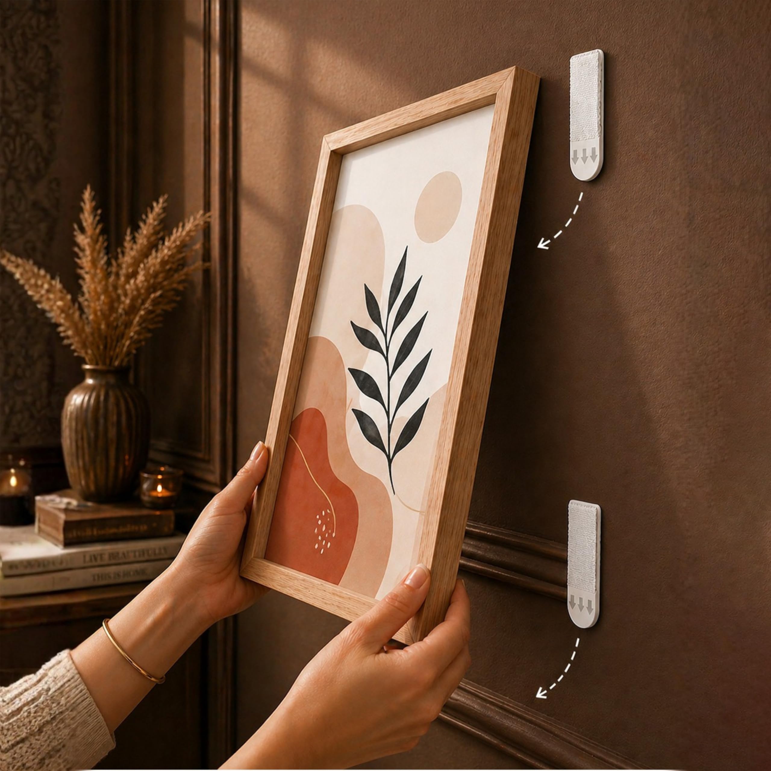 Self Adhesive Wall Hooks - Art Street -8 Self Adhesive Wall Hooks - Art Street -8