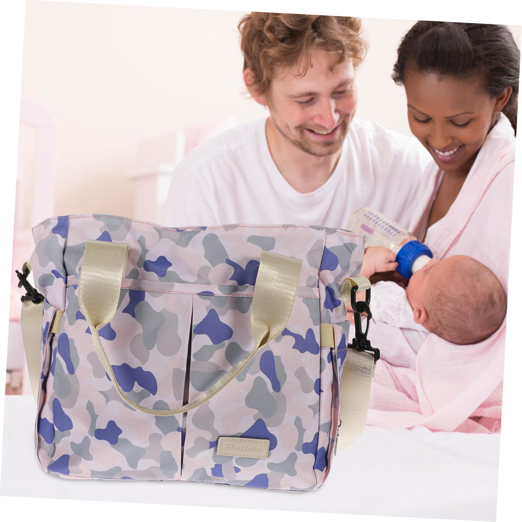 Bolso de Pañales Grande de Nylon para Mamá, Funcional y Moderno