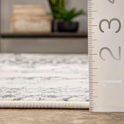 Miniatura 2 de nuLOOM Frances - Alfombra marroquí de 2 pies 6 pulgadas x 12 pies para sala de estar, dormitorio, comedor, entrada, pasillo, cocina, gris