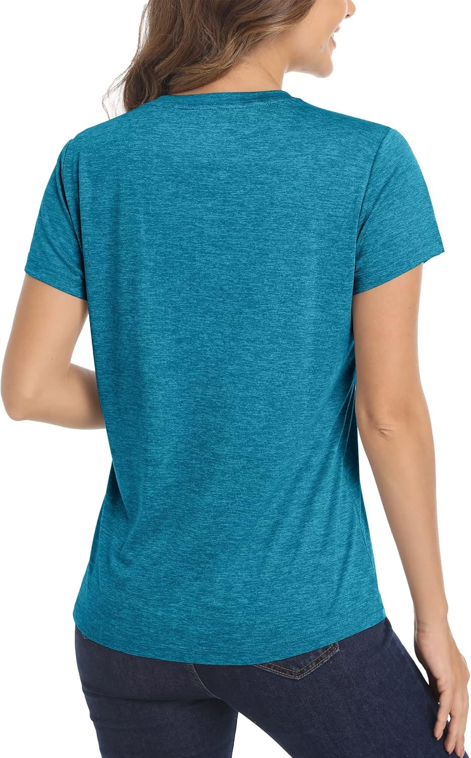 MAGCOMSEN Women's Short Sleeve Quick Dry T-Shirts Wicking Moisture Workout Athletic Running Shirts - Image 3