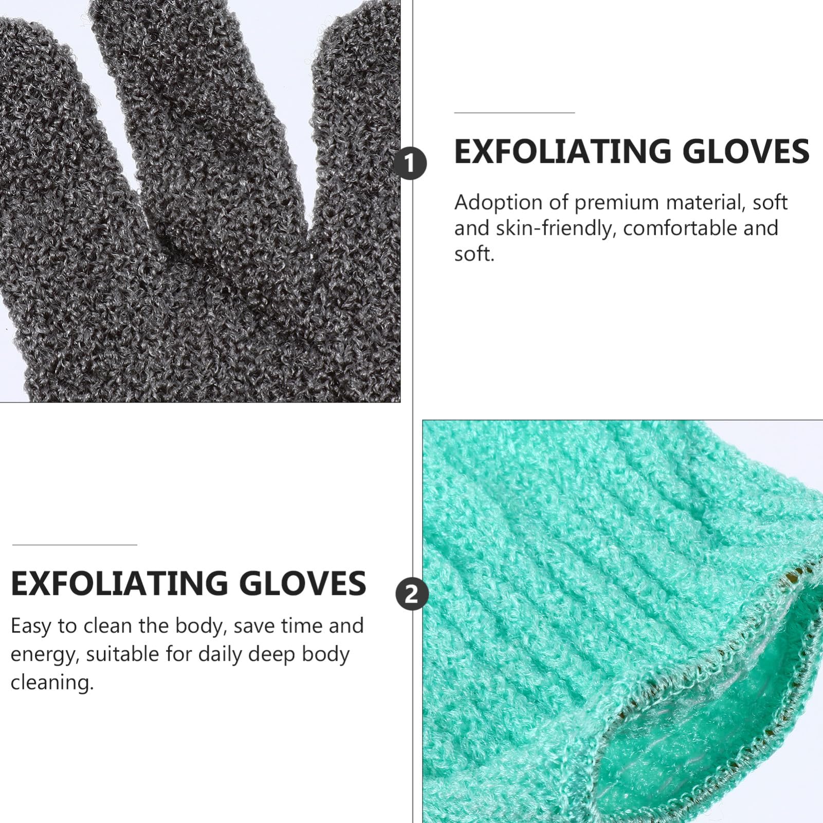 POPETPOP 12 Pares Guantes Para Fregar Barro Guante Para Lavar Platos Guante Exfoliante De Doble Cara Guantes De Masaje De Baño Guantes Exfoliantes De Baño Toalla De Cara Escarchado Nylon