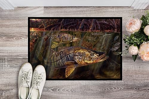 Miniatura 2 de Caroline's Treasures JMA2004JMAT Grove Garden Snook - Tapete para puerta delantera, 24 x 36 pulgadas, para interiores y exteriores, para entrada,