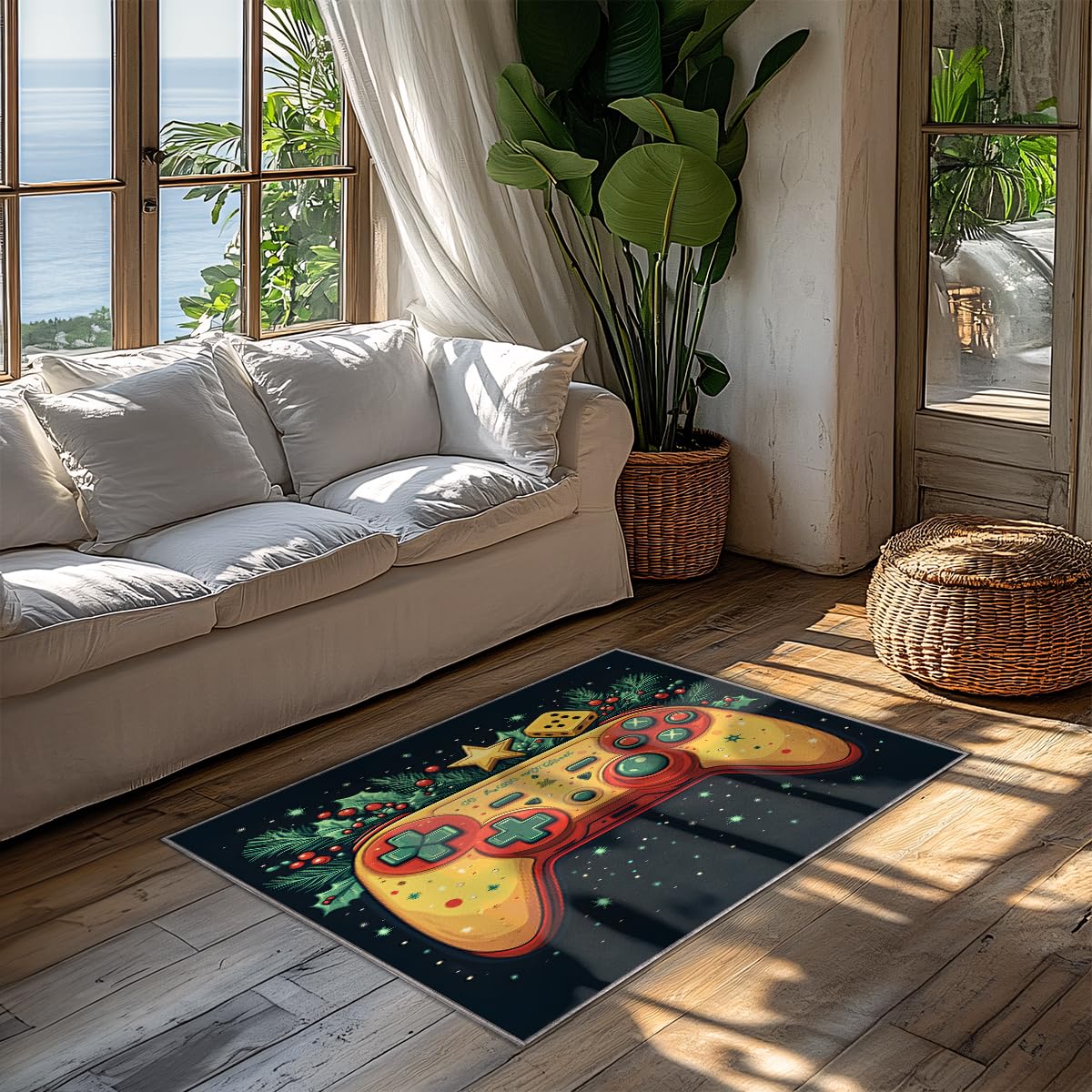 Tapis de manette de jeu pour chambre de fille et bureau gaming 60x90