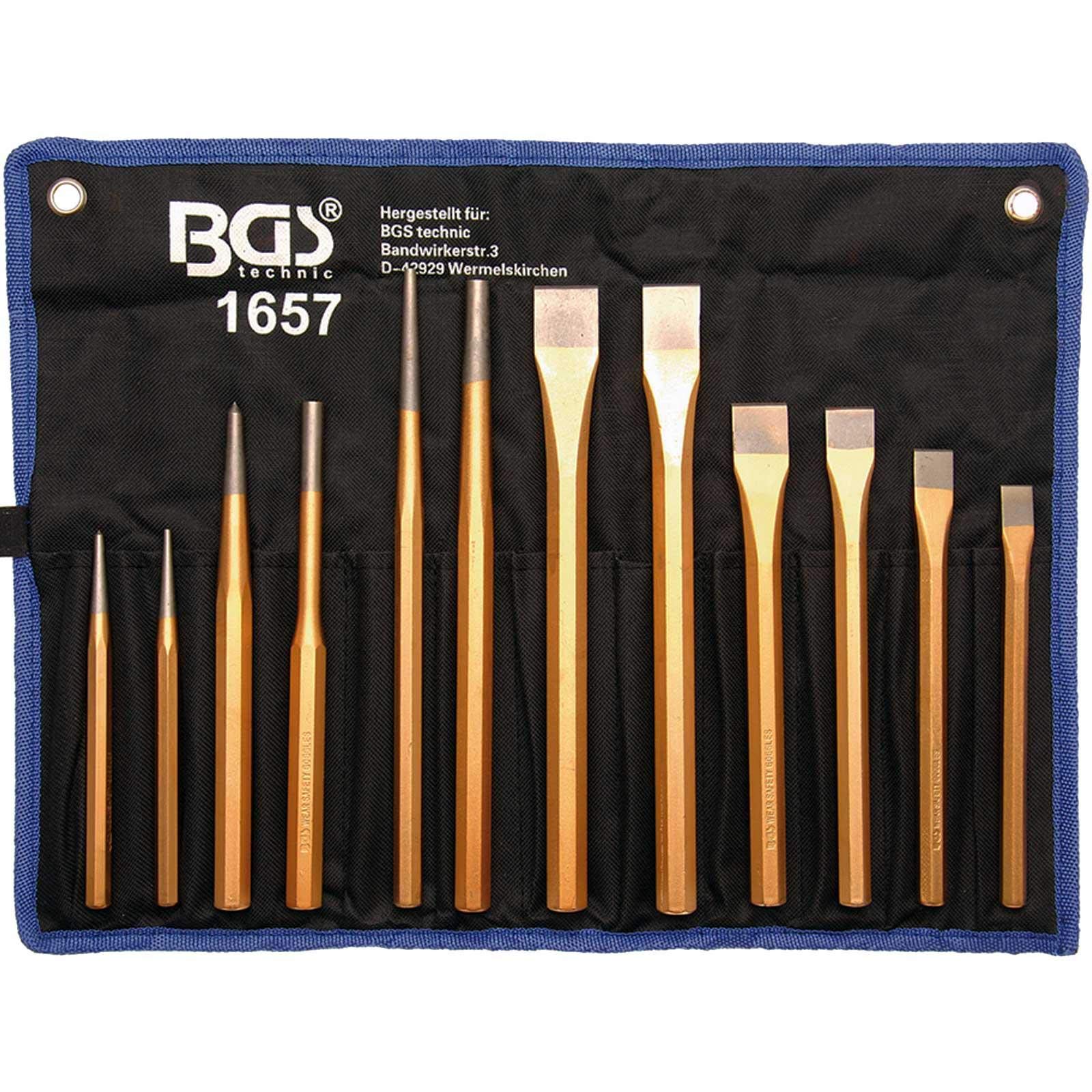 BGS Splintentreiber-Set 20-tlg. Meißel Körner Durchtreiber Durchschläger