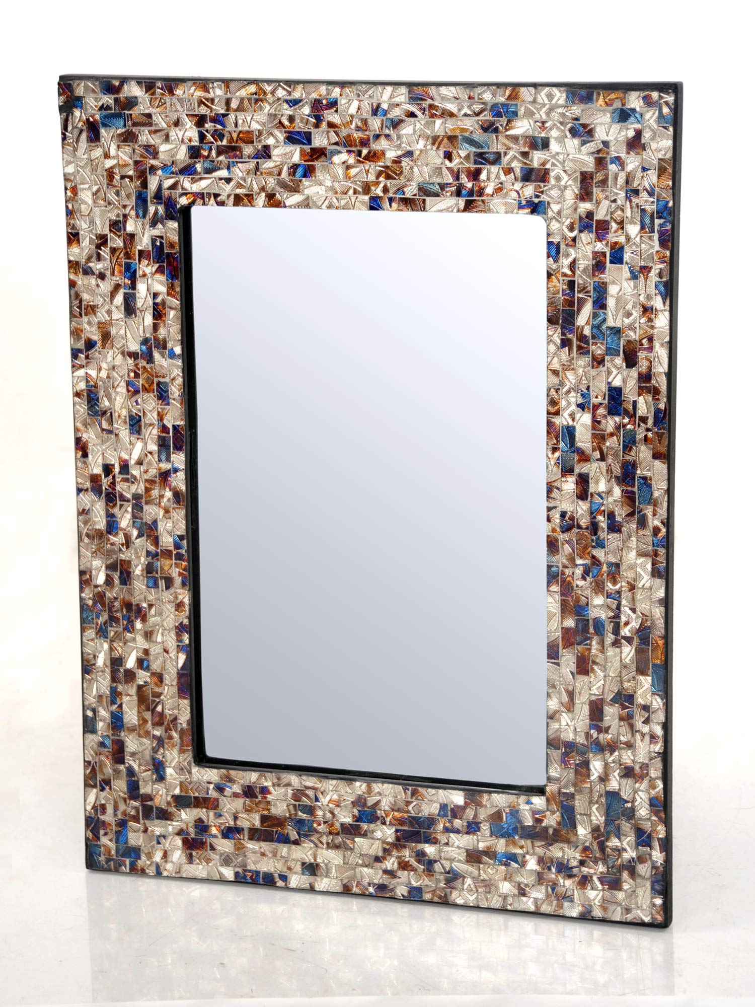 Harrow Decor Mosaic 16''x22'' Rectangular Shape Wall Mounted Mirror