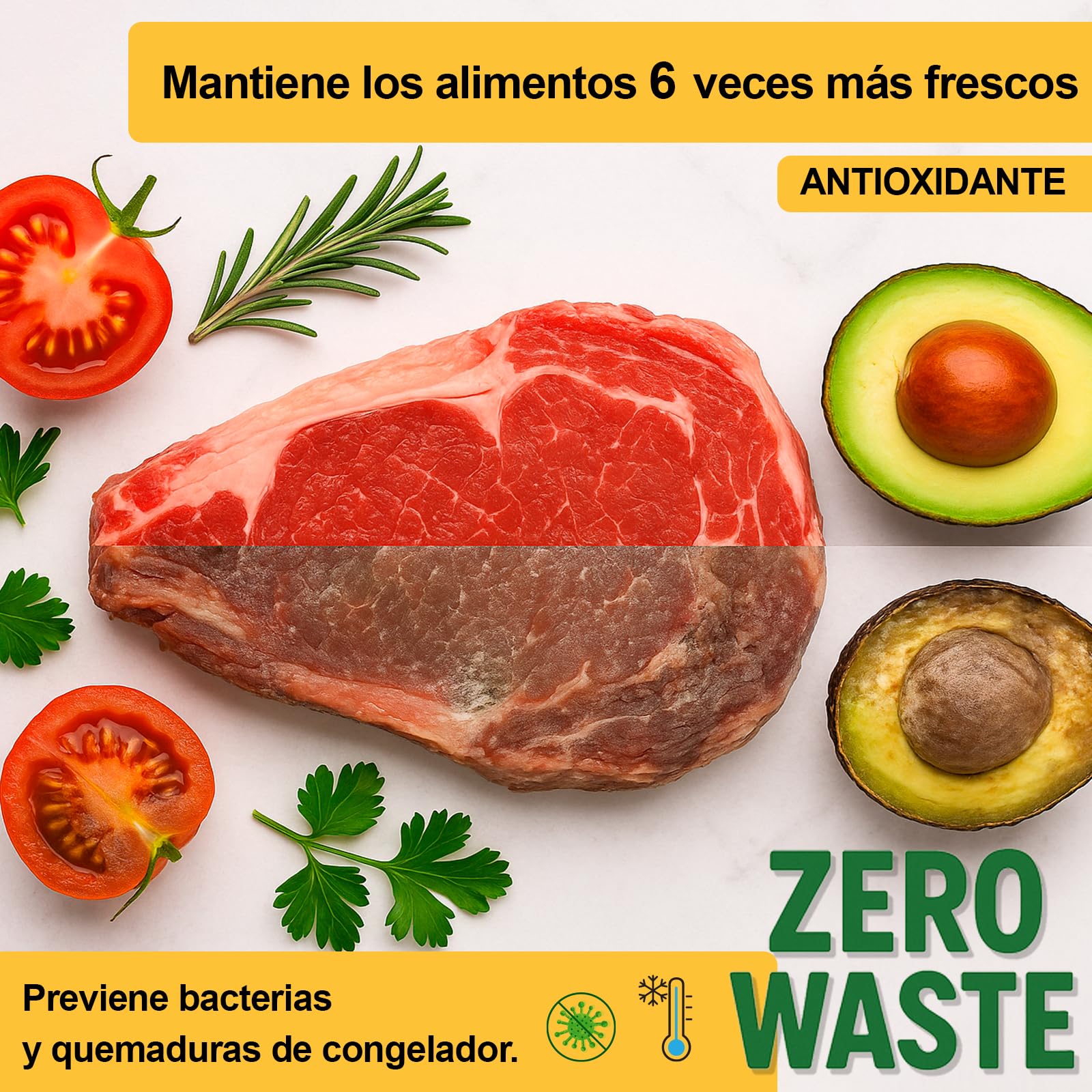 Bolsa gofrada envasado al vacio 150x200 mm. (15x20 cm.) 100 Unidades. Para todo tipo de envasadoras al vacío | Sin BPA ni ftalatos | Bolsas de vacío para alimentos | Aptas para cocción sous vide