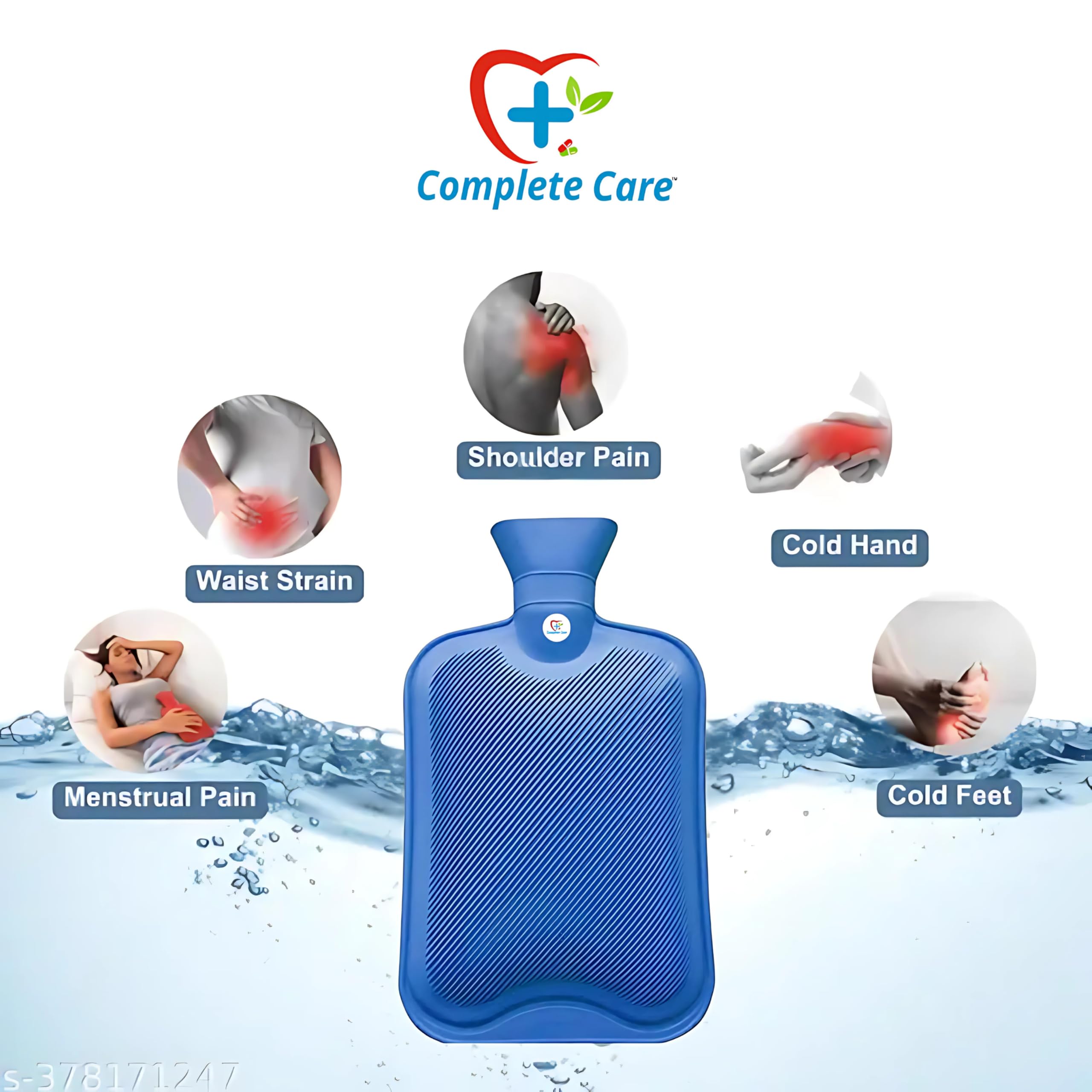 Complete Care Super Deluxe Hot Water Bag And Ice Bag Combo Pack|Heat Therapy for Back Pain|Cramps & Injuries|Durable & Leak-Proof, 2 ltr 4